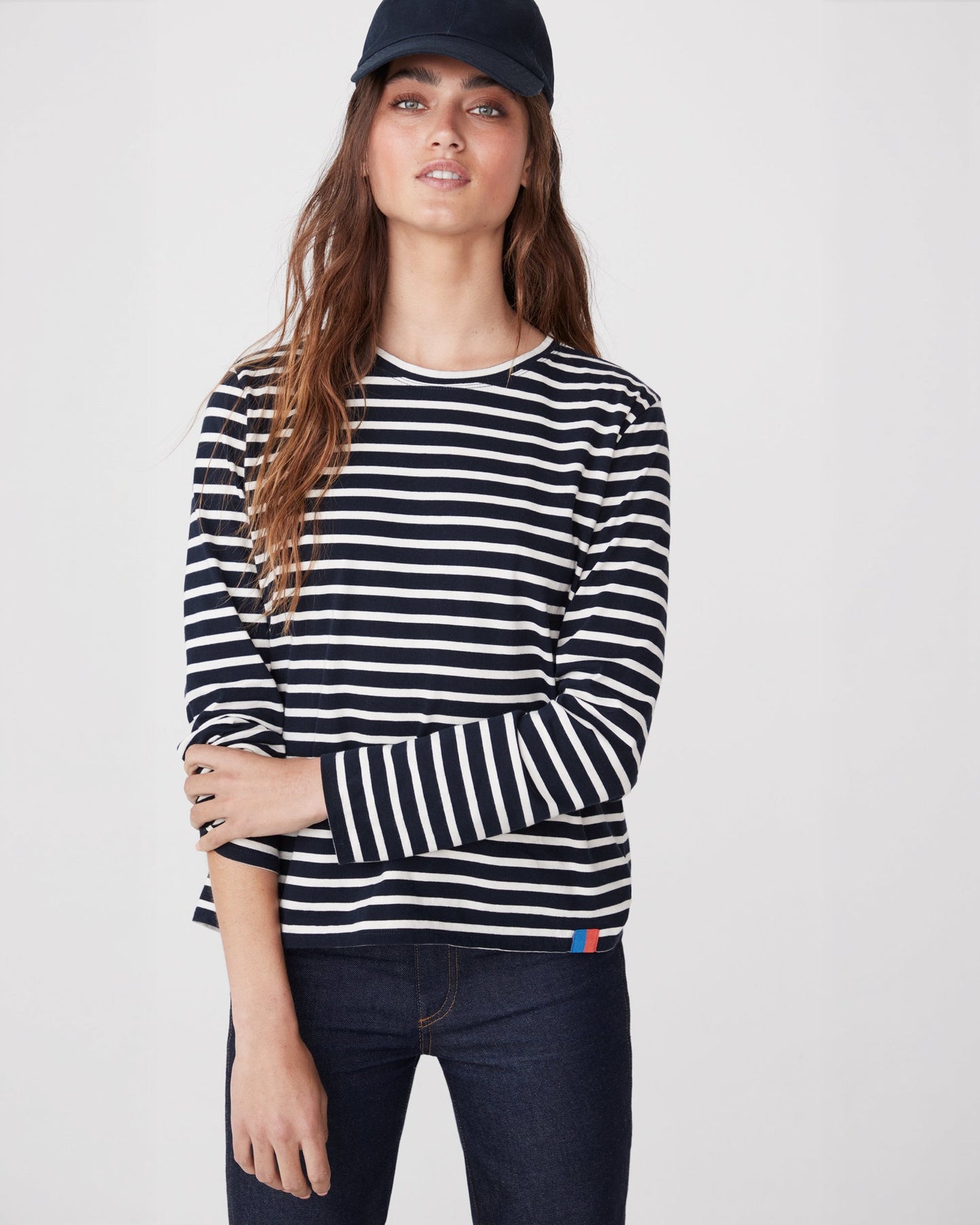 The Modern Long - Navy/Cream