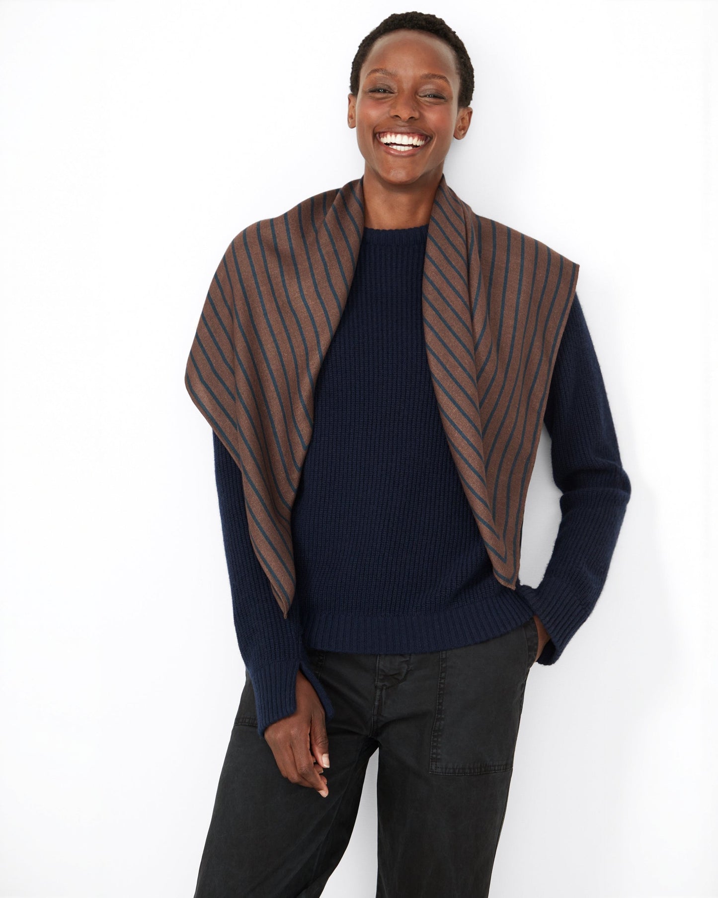 The Agatha - Walnut/Indigo