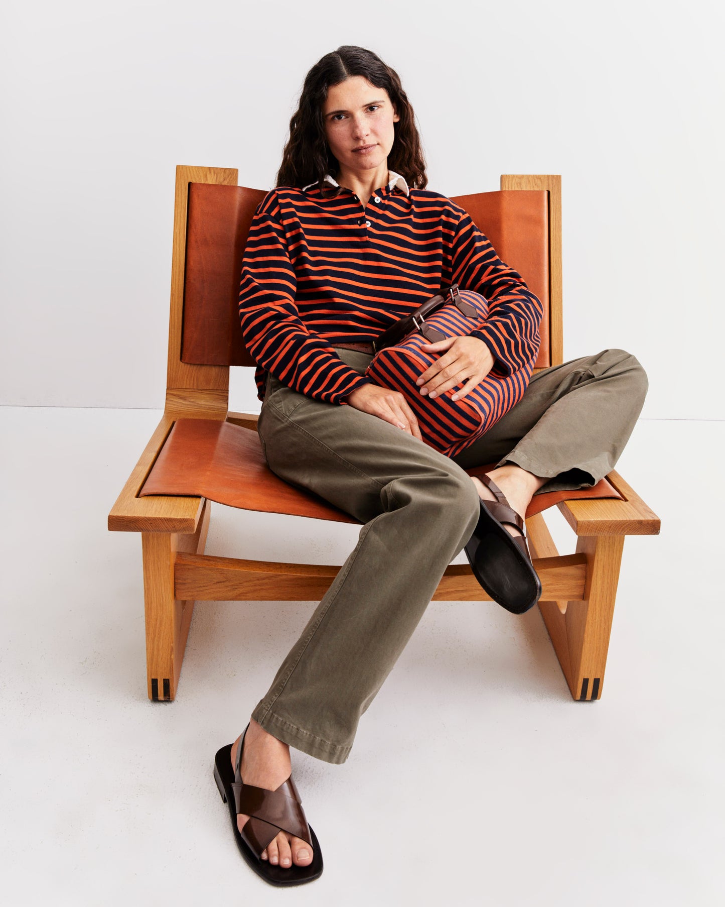 The Lexie - Navy/Poppy