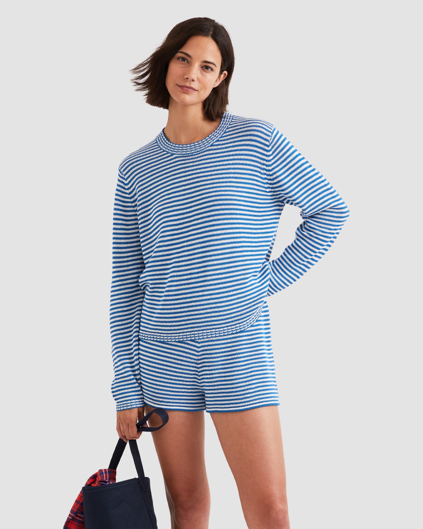 The Peyton - Royal/White