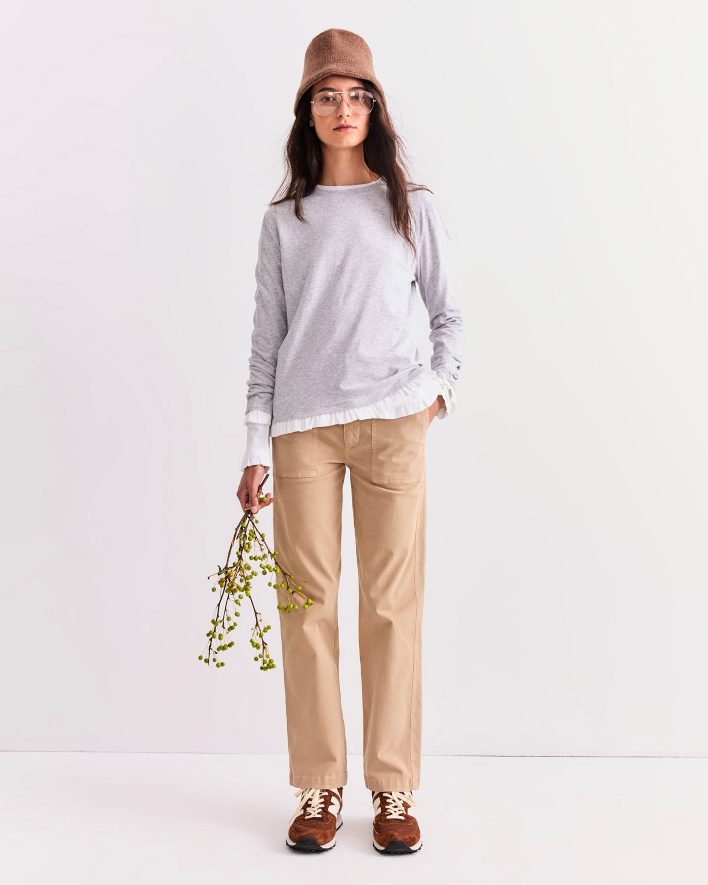 The Romeo - Heather Grey/White