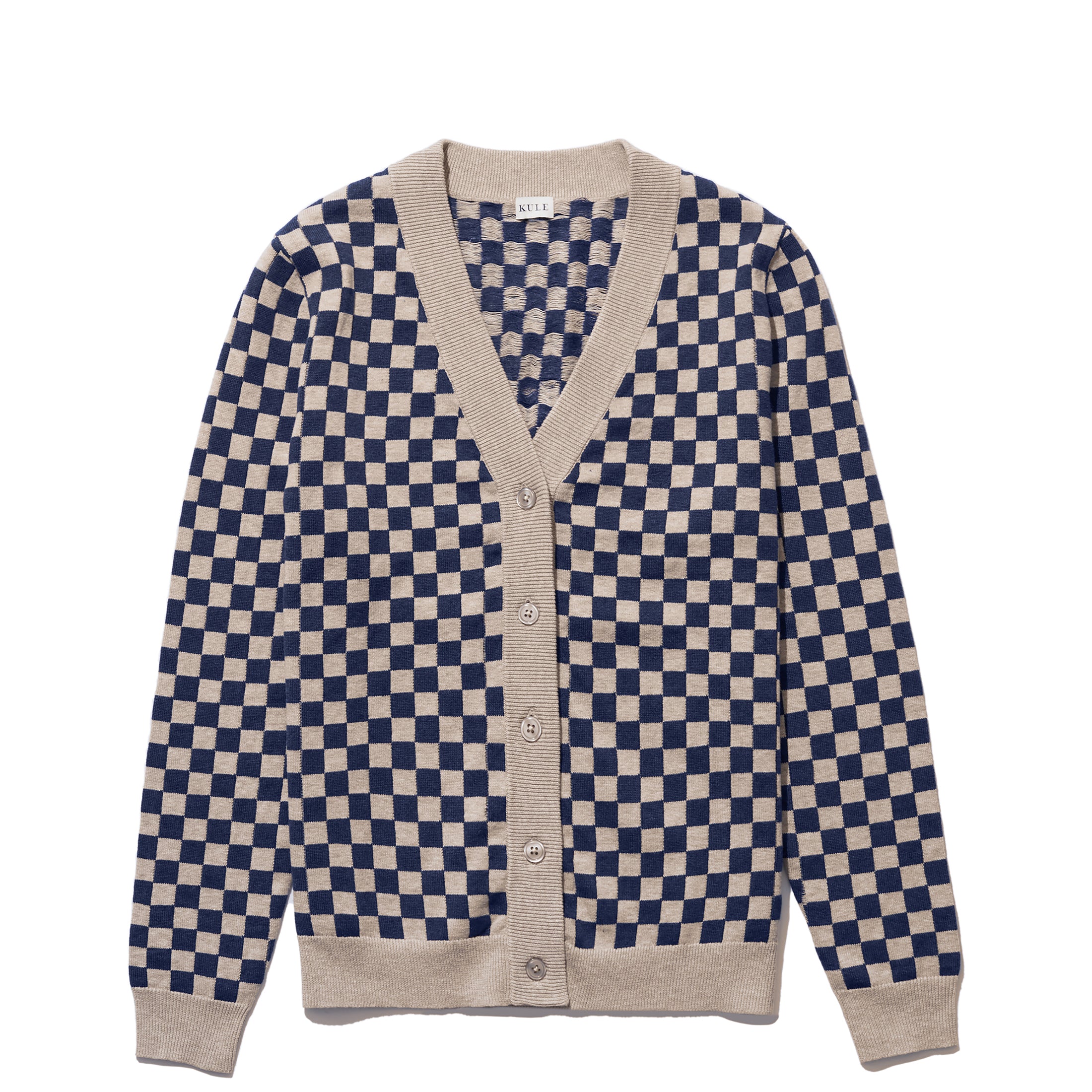 Kule The Check Please Cardigan Sweater