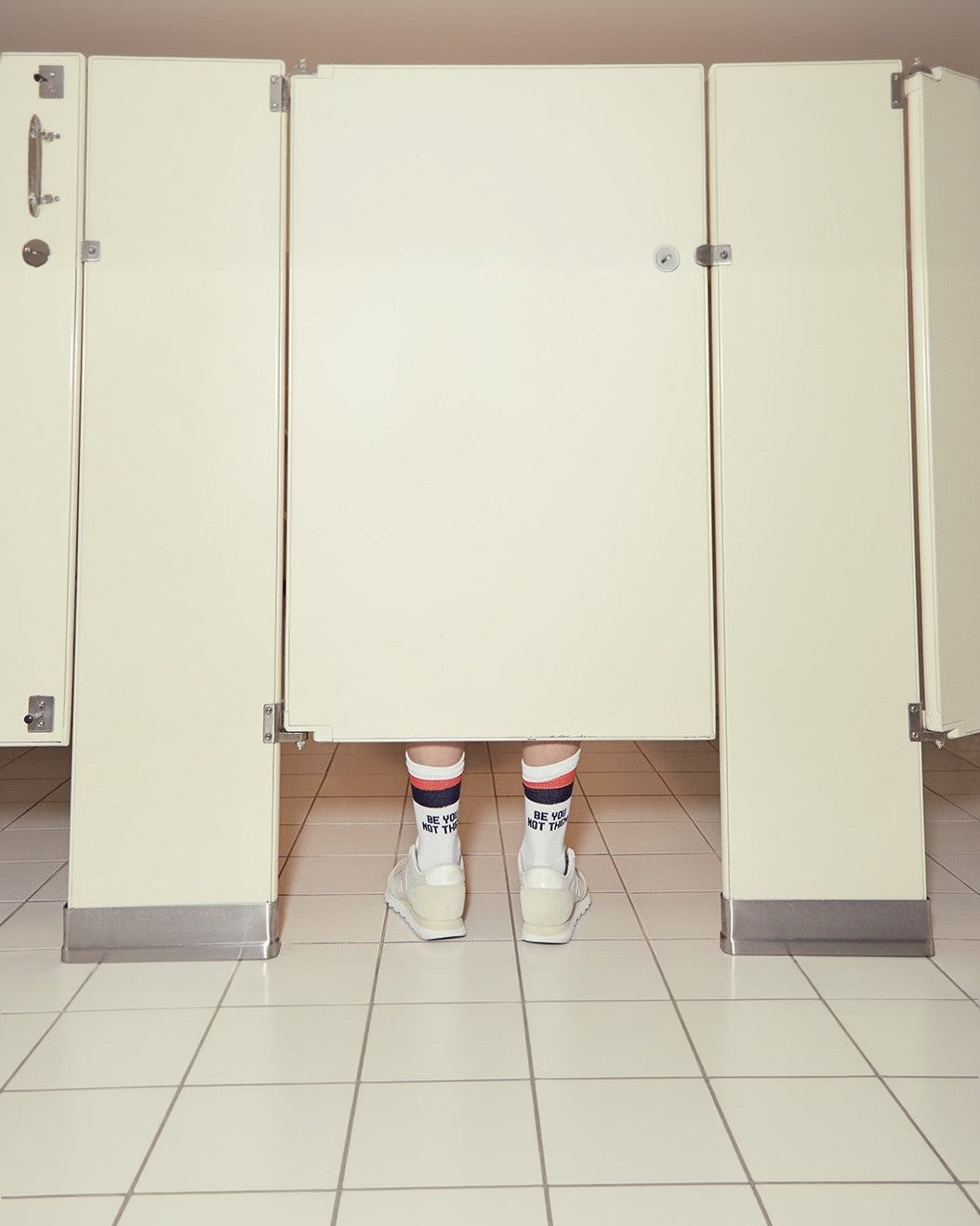 The Women's Be You Not Them Sock - White/Navy