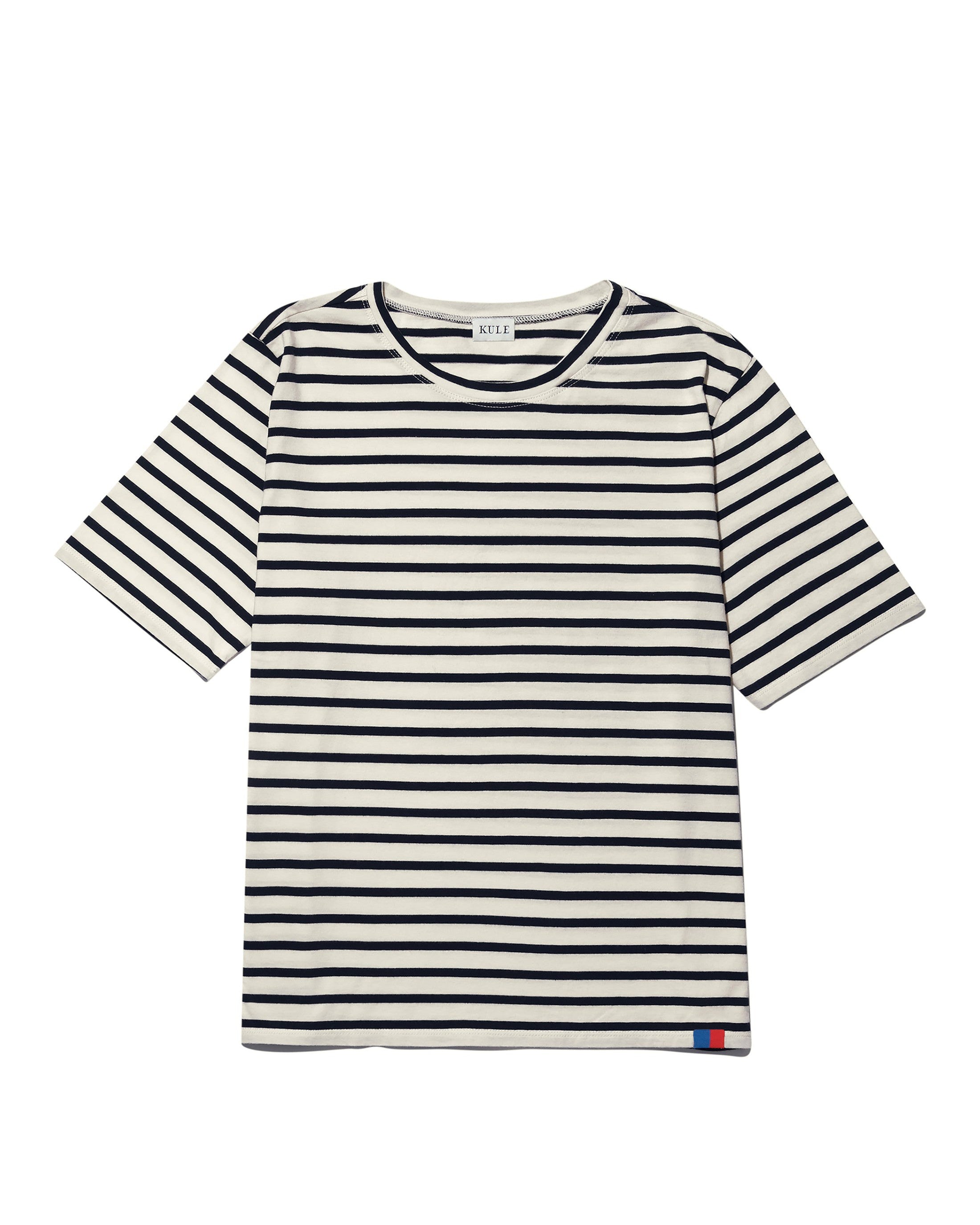 Striped Modern Cream Navy