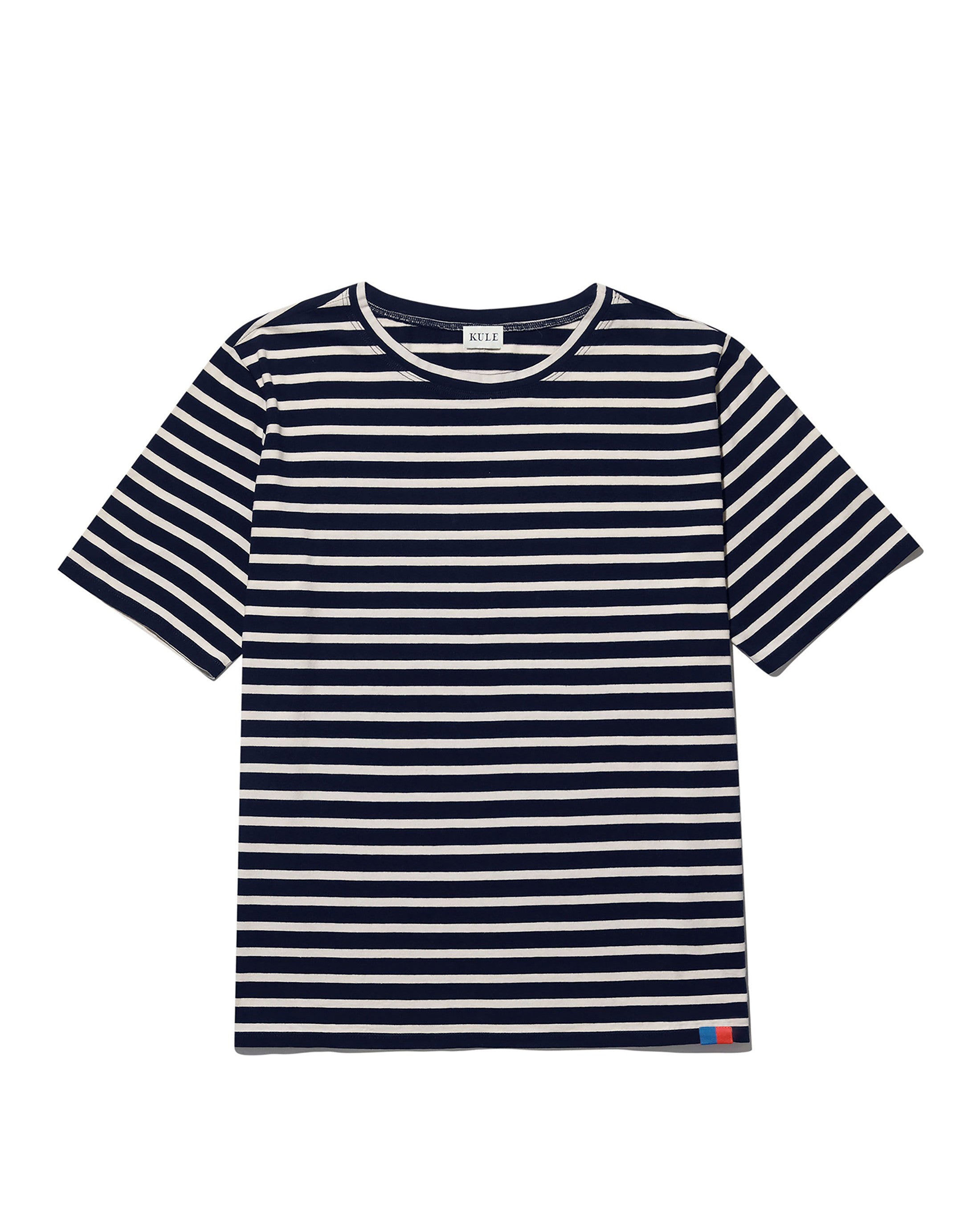 Striped Modern Navy Cream
