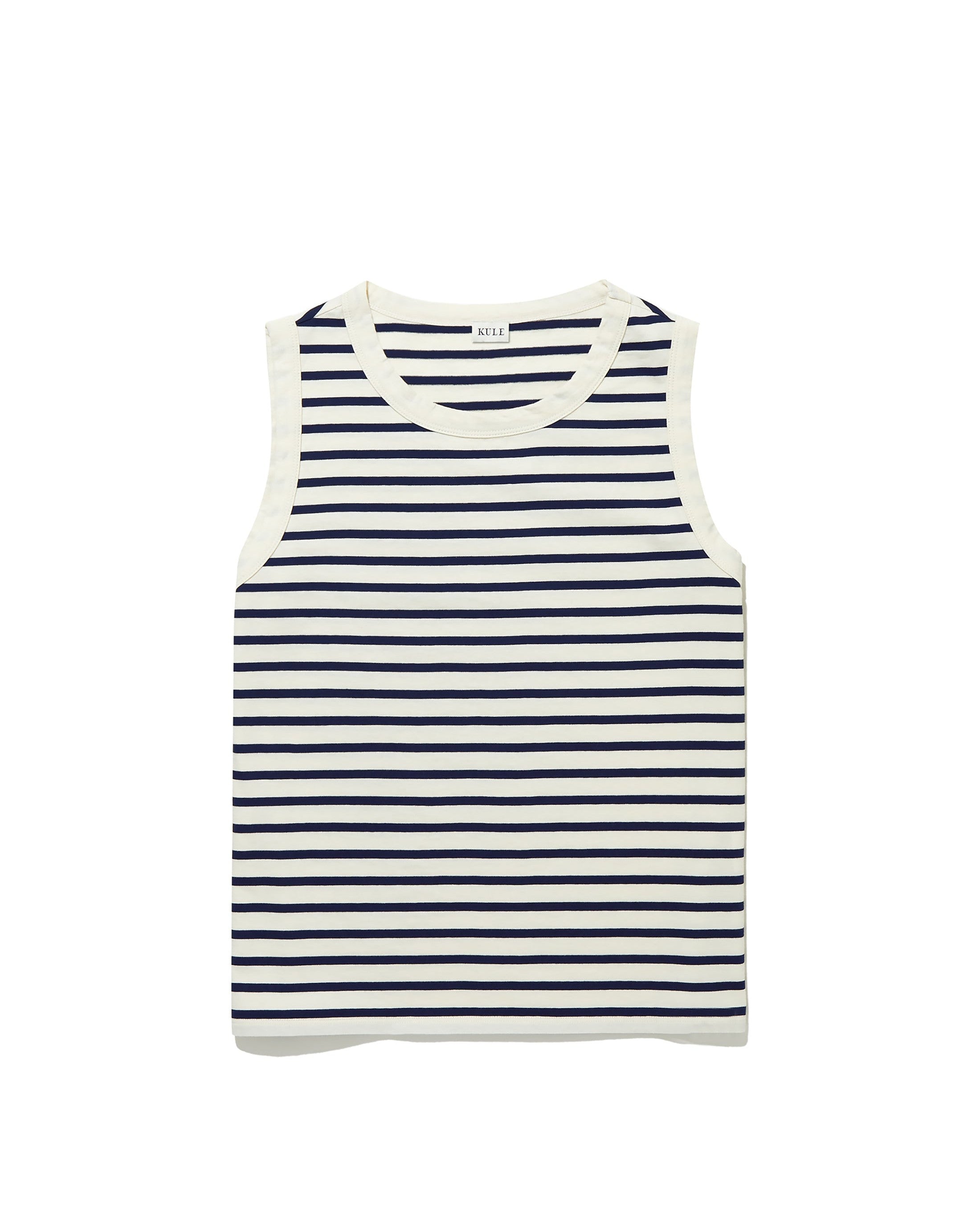 Tank Cream Navy