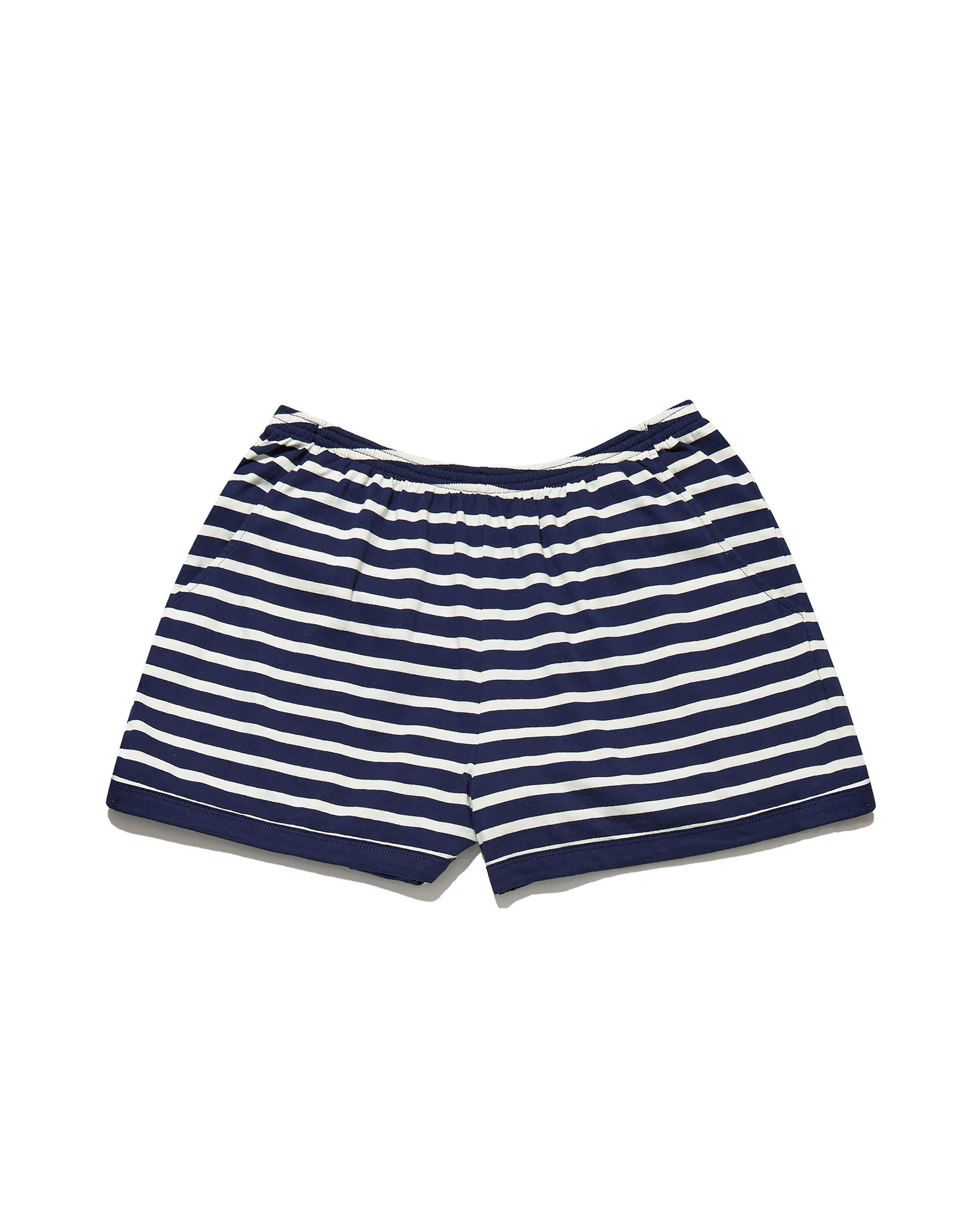 Short Navy Cream