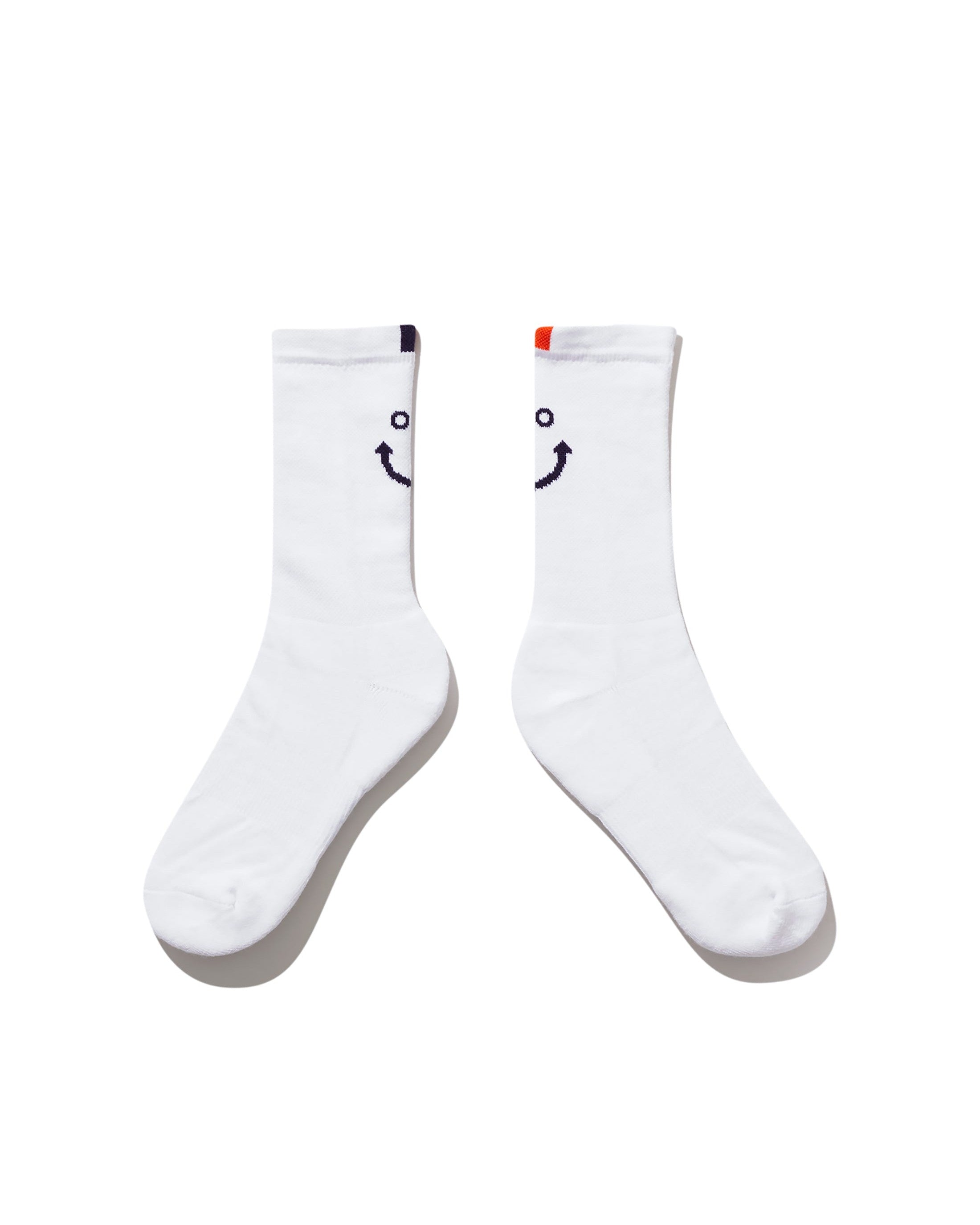 The Women's Line Smile Sock - White