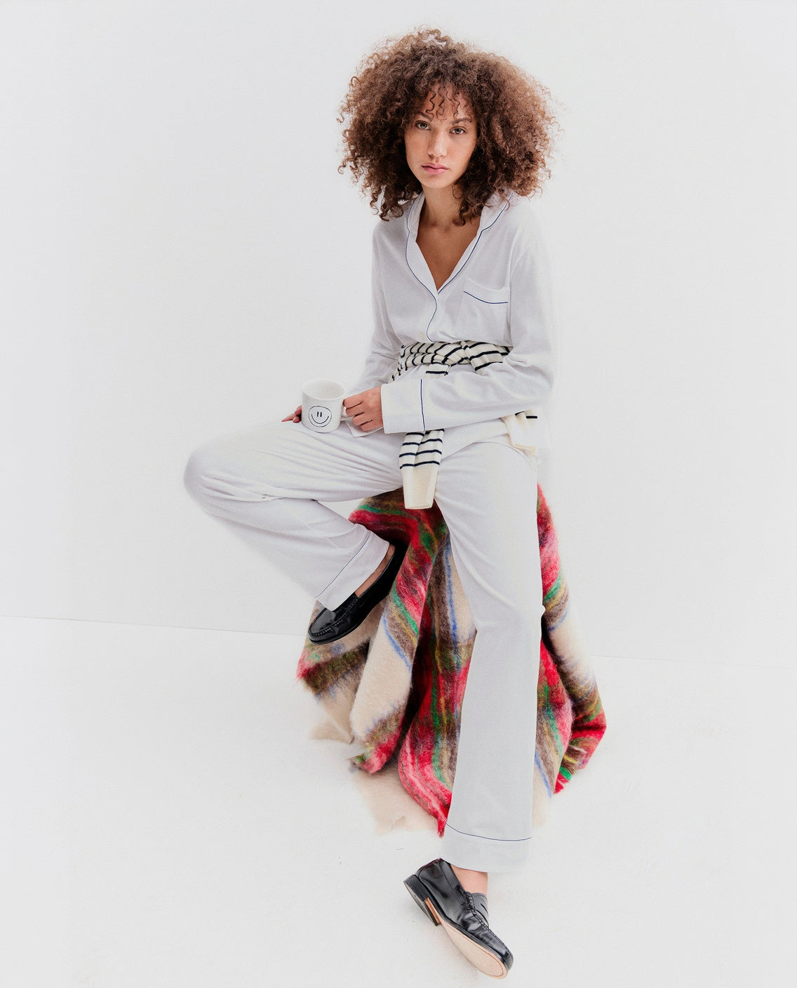 The Long PJ Set - White