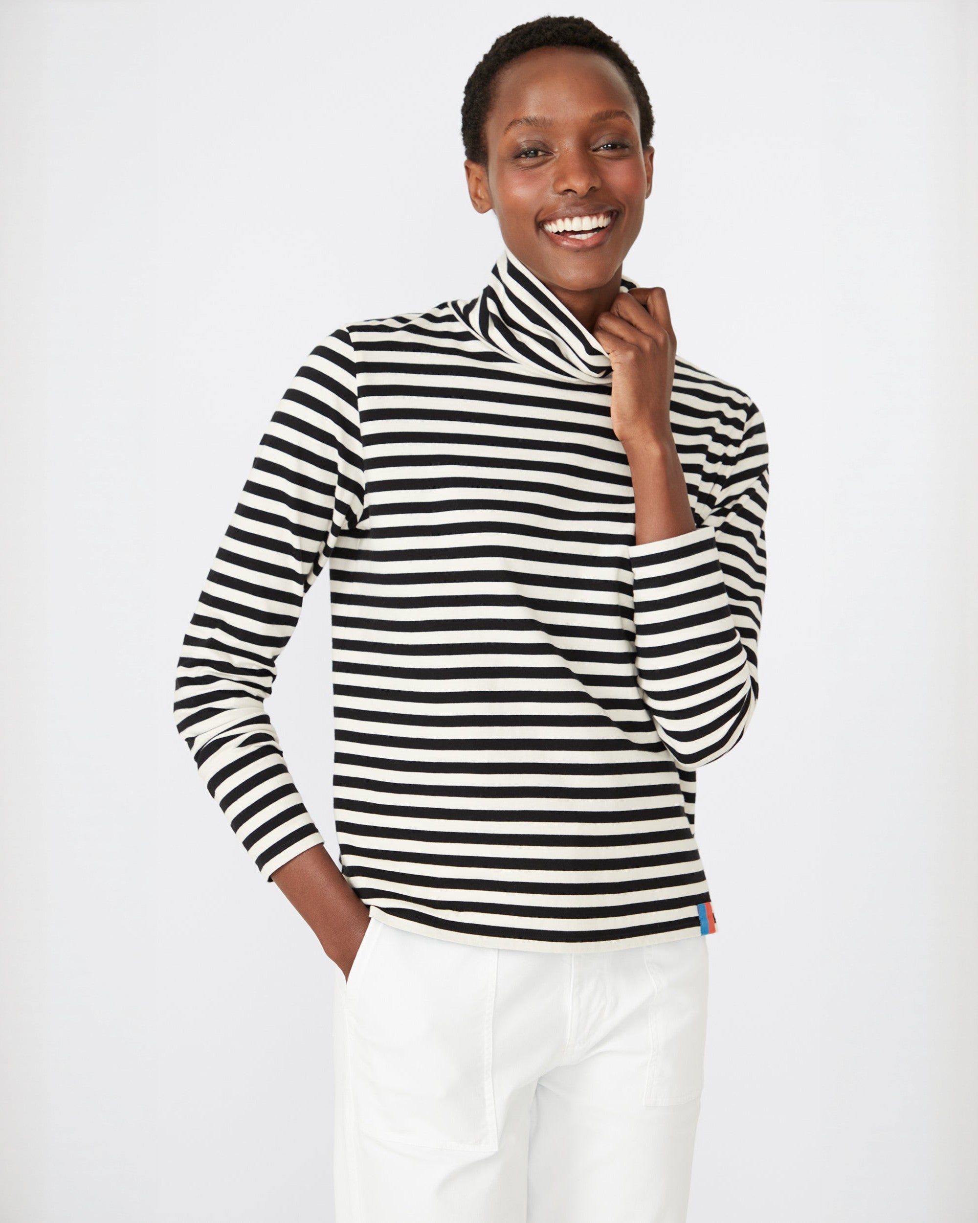 The Turtleneck - Black/Cream