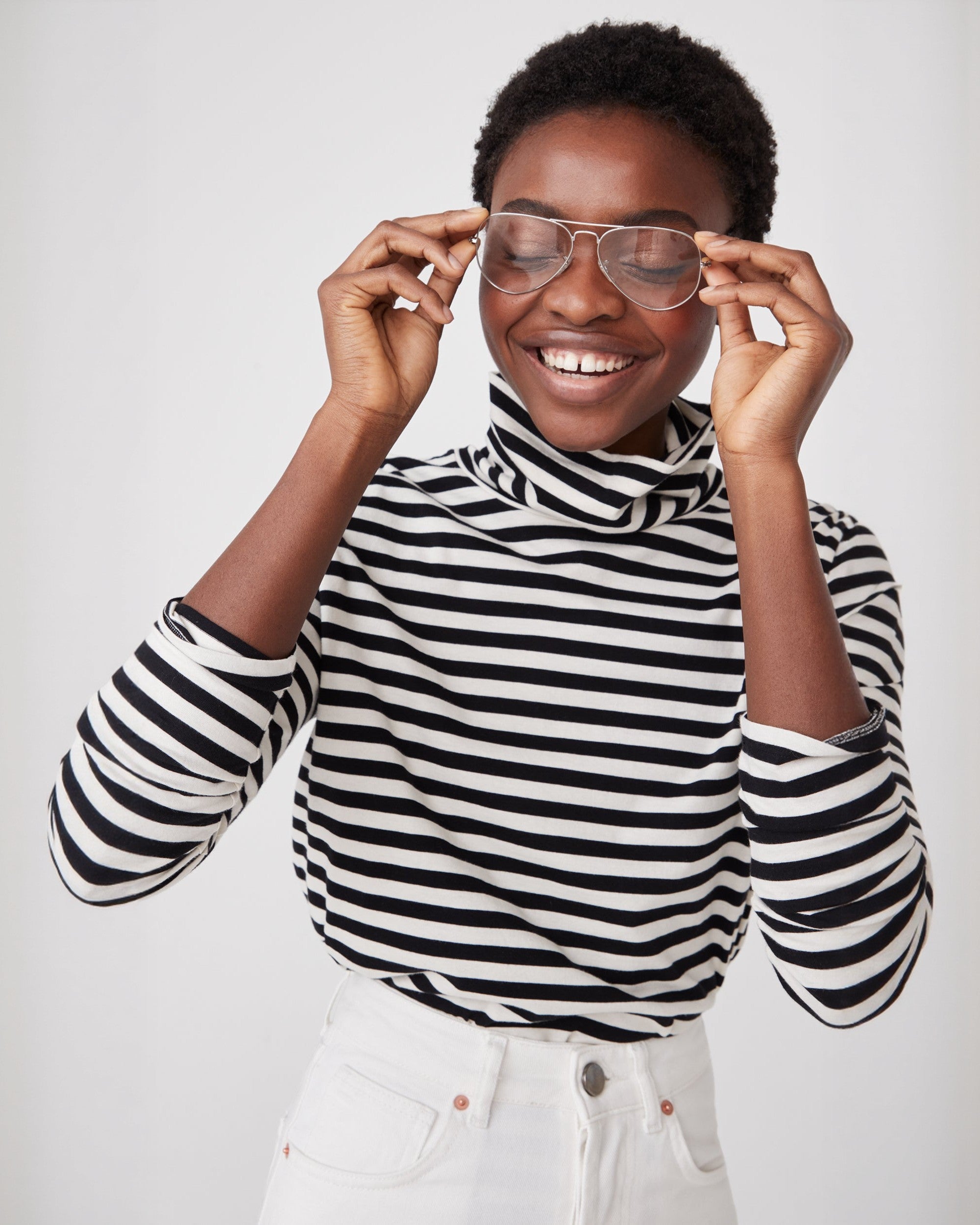 The Turtleneck - Black/Cream