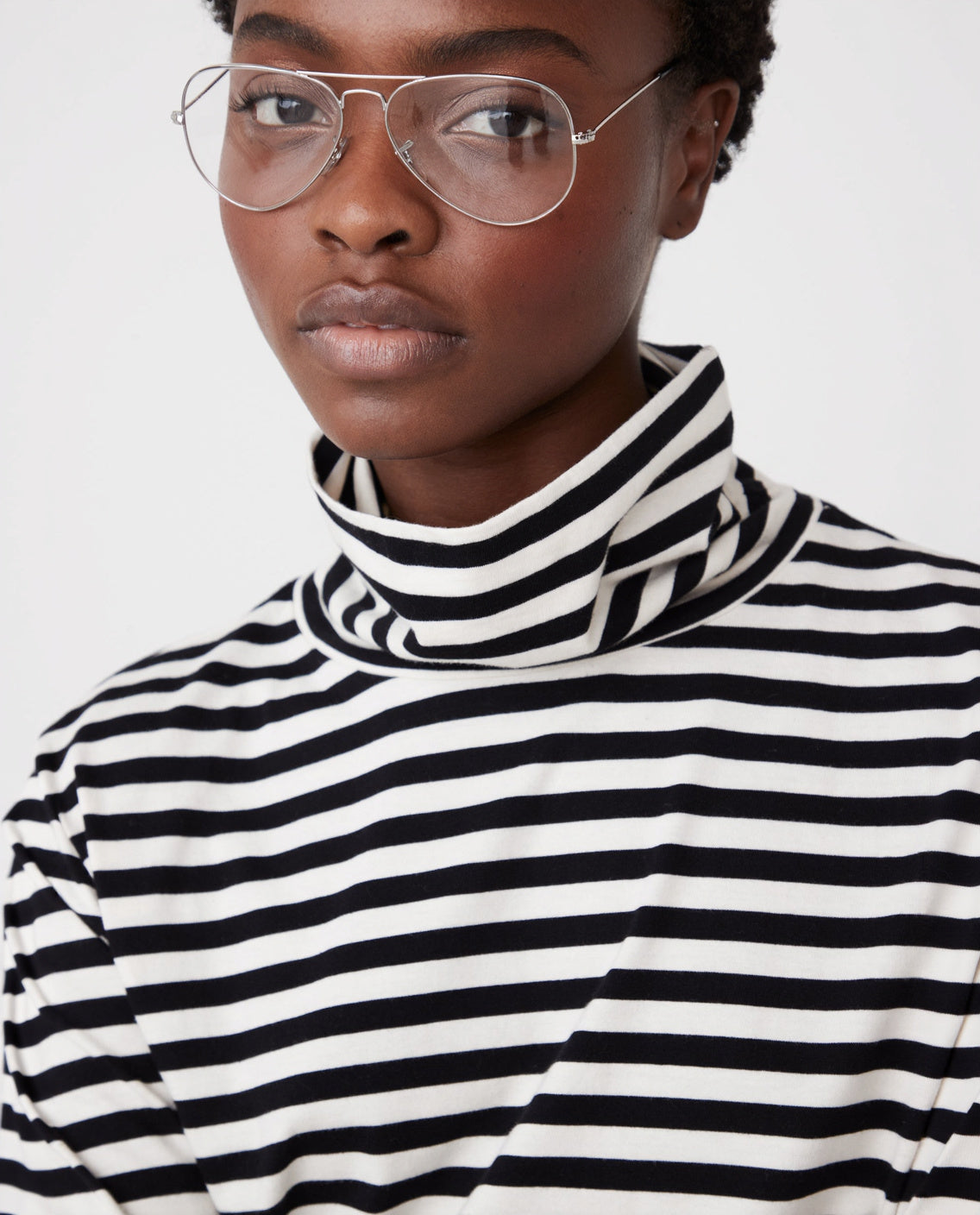 The Turtleneck - Black/Cream