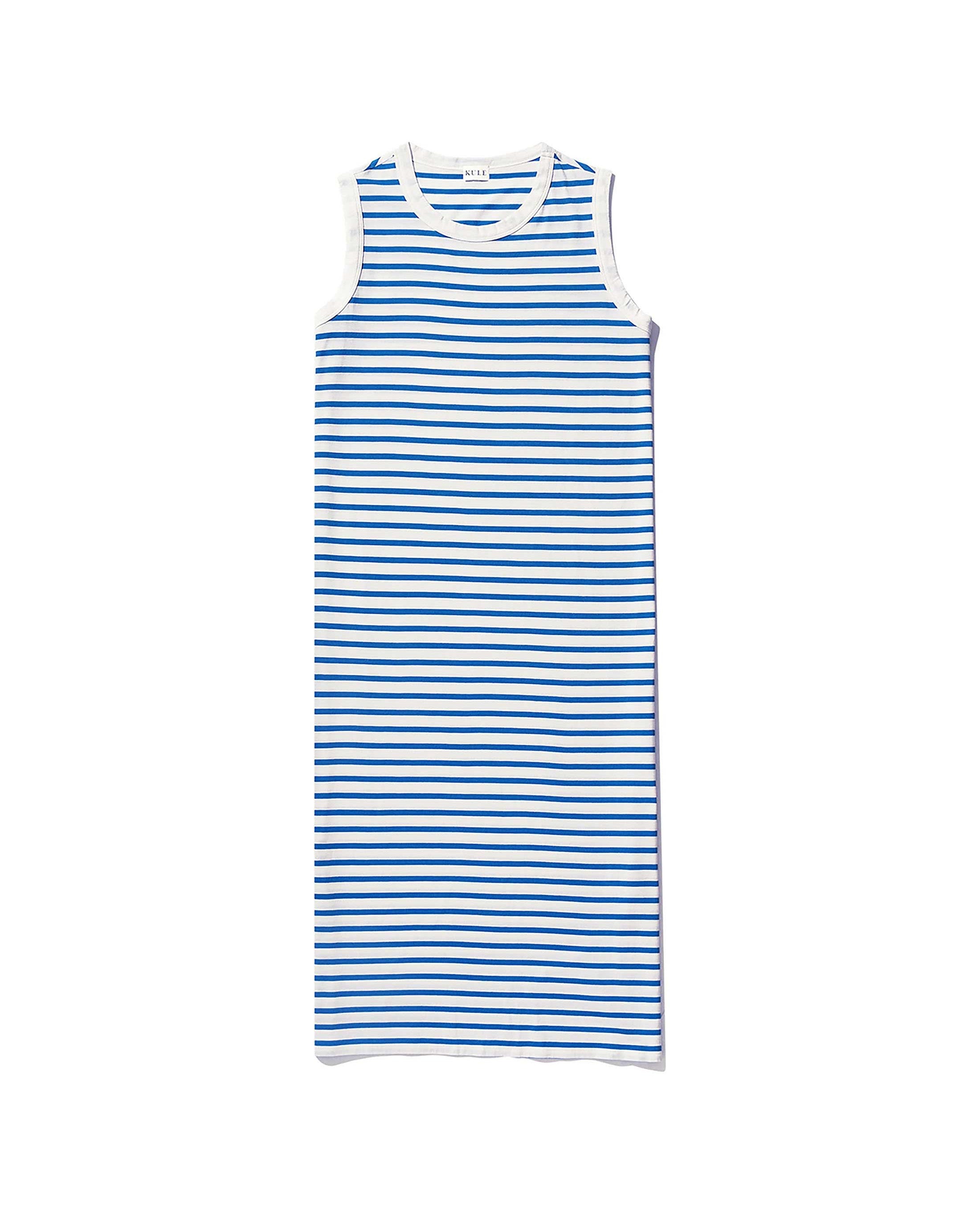 The Tank Dress - White/Royal Blue KULE The Tank Dress - White/Royal Blue KULE