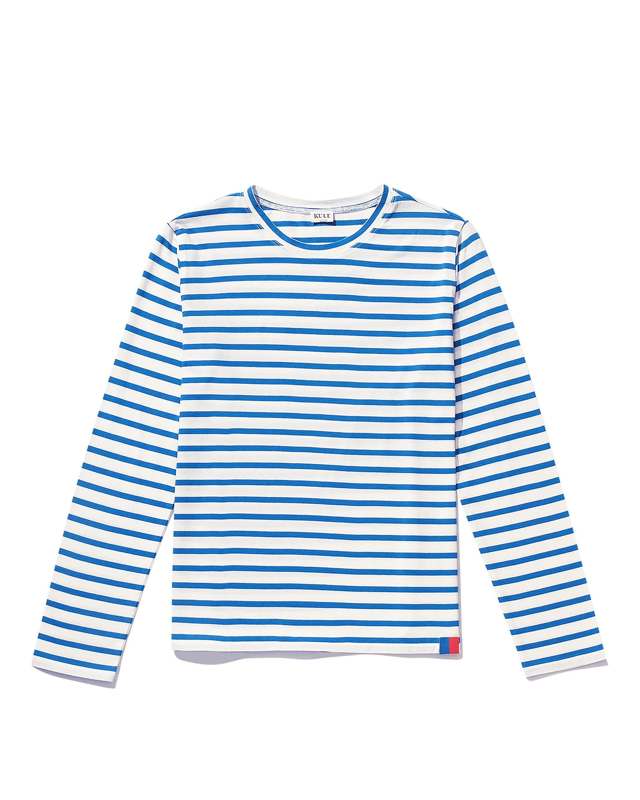 Striped Modern Long White Royal