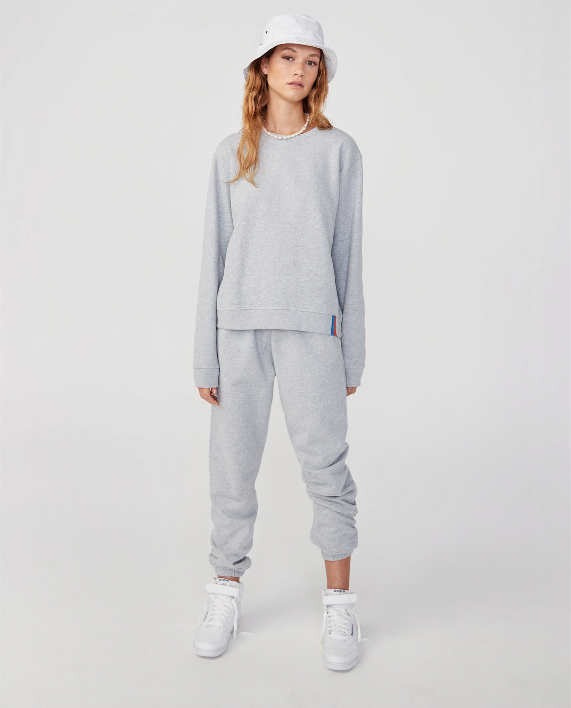 The Women's Organic Sweatpants - Heather Grey