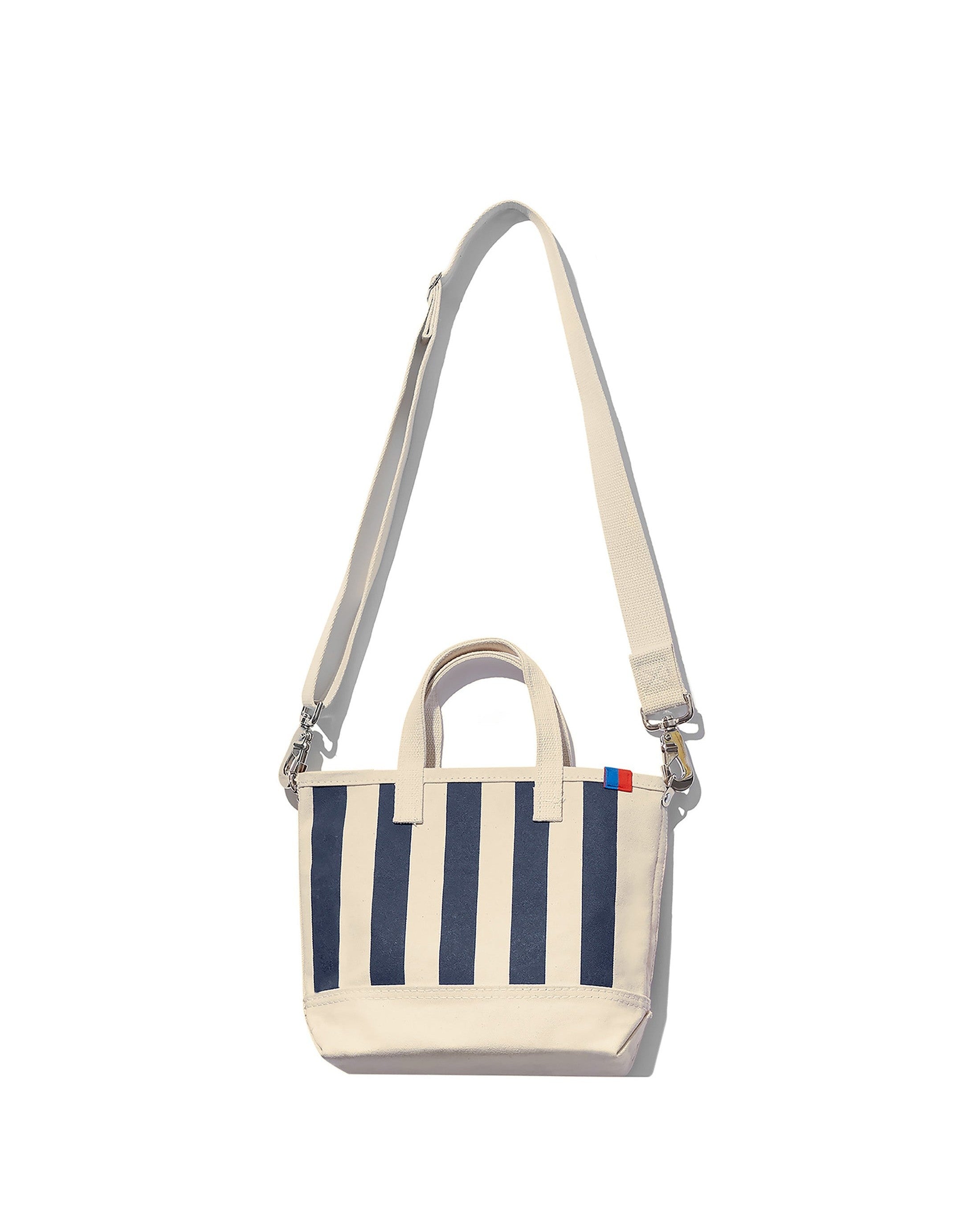 The All Over Striped Bucket - Canvas/Navy