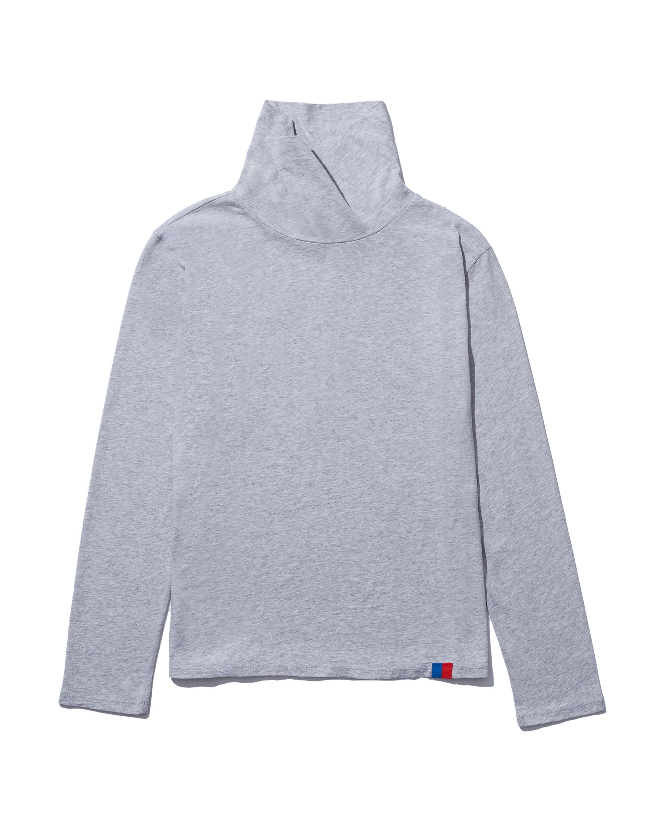 Solid Turtleneck Heather Grey