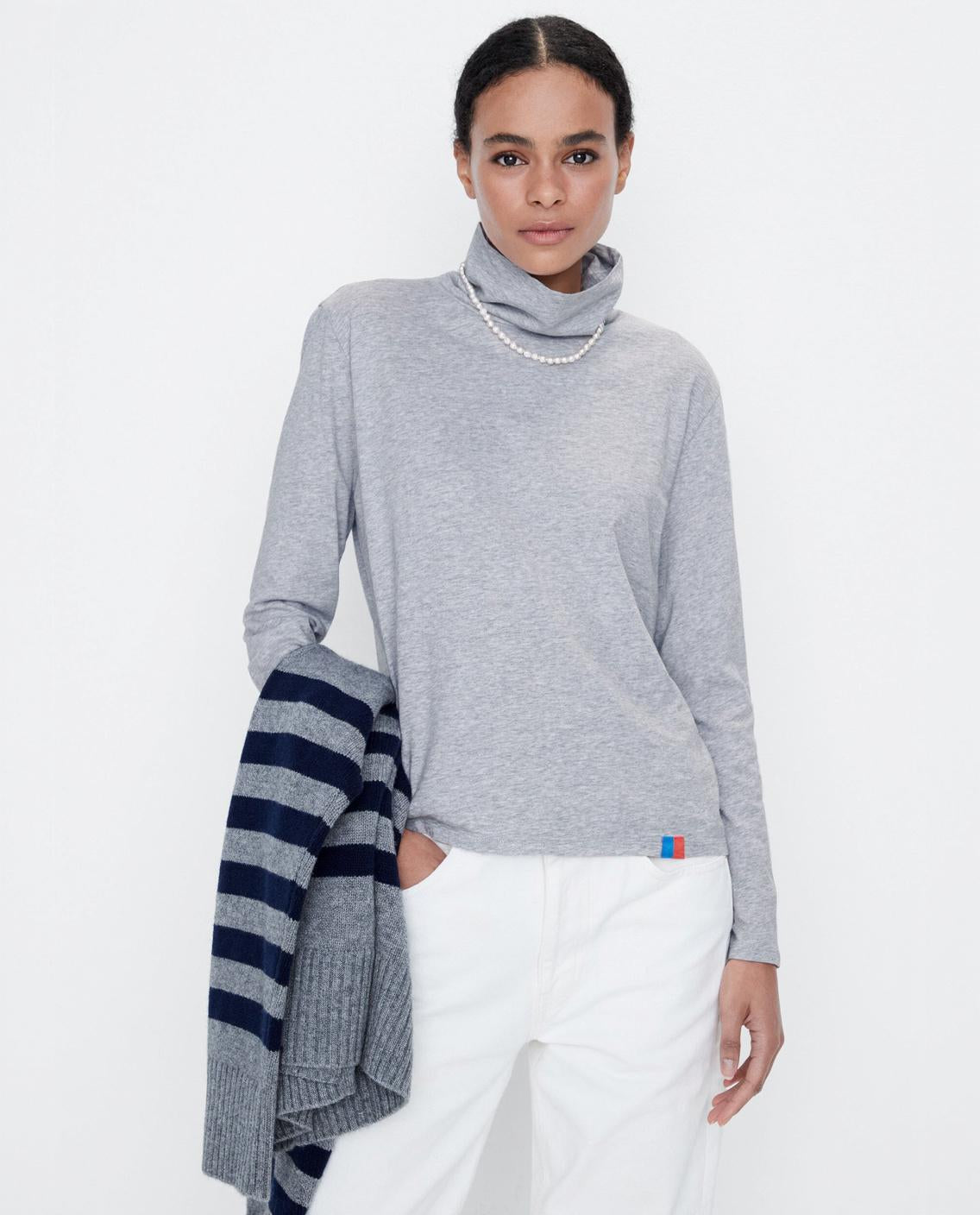 The Turtleneck - Heather Grey