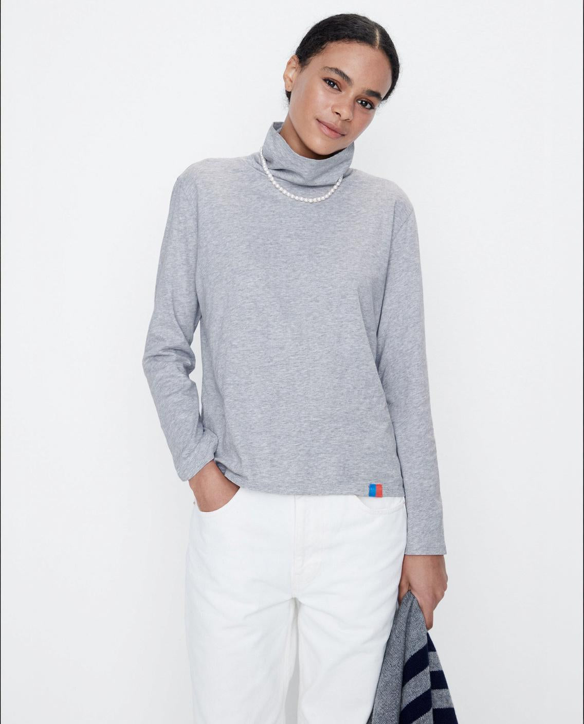 The Turtleneck - Heather Grey