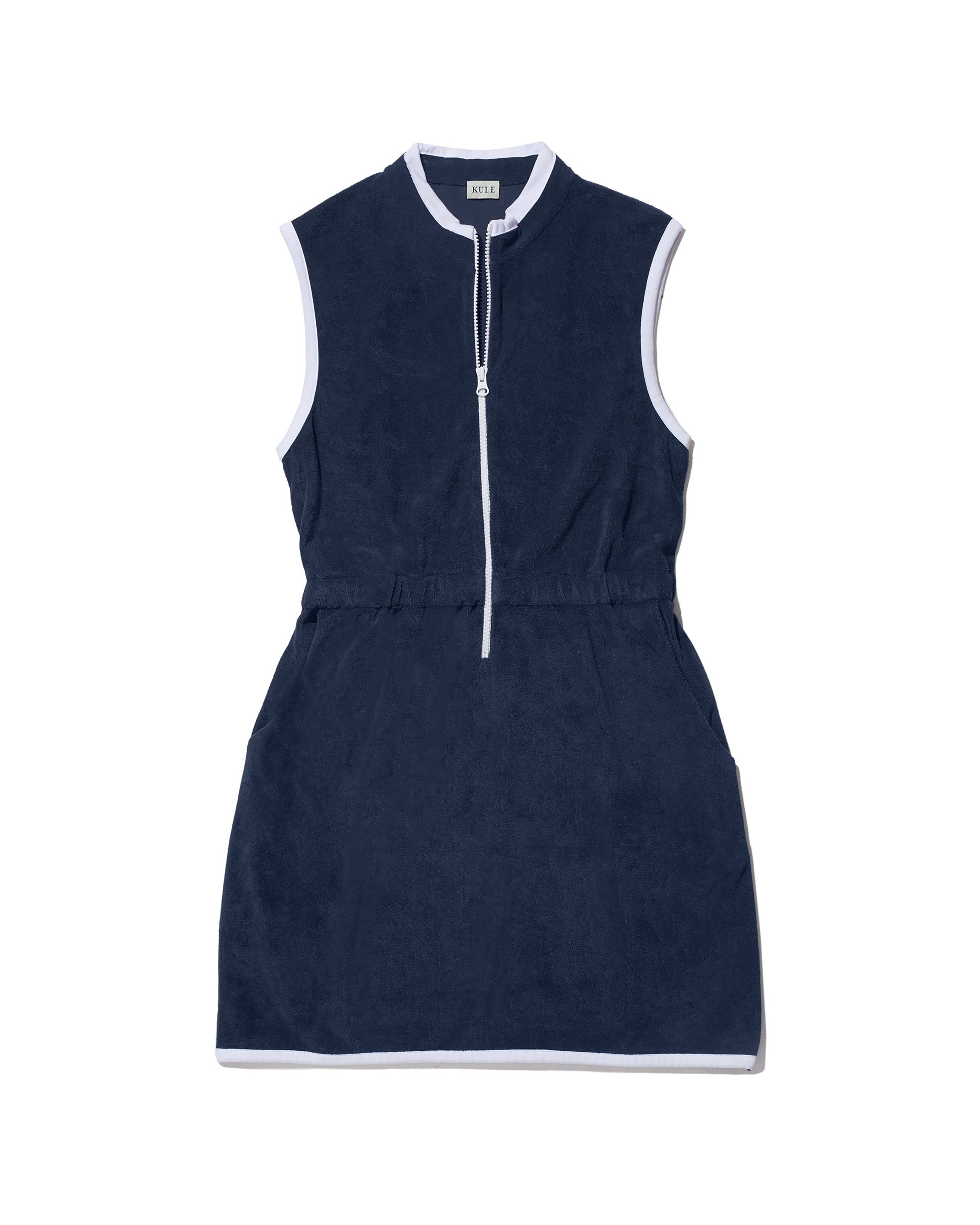 kule shirt dress KULE - The Annika - Blue/Navy Multistripe Dress