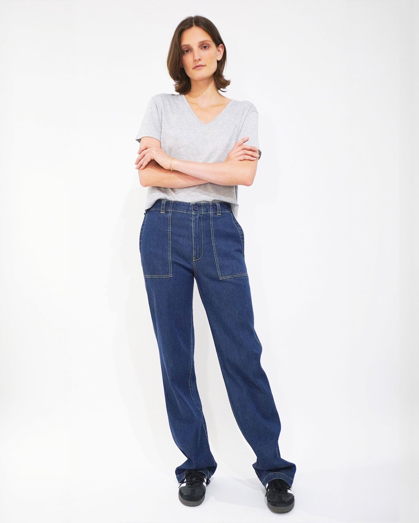 The Denim City Pants - Dark Denim