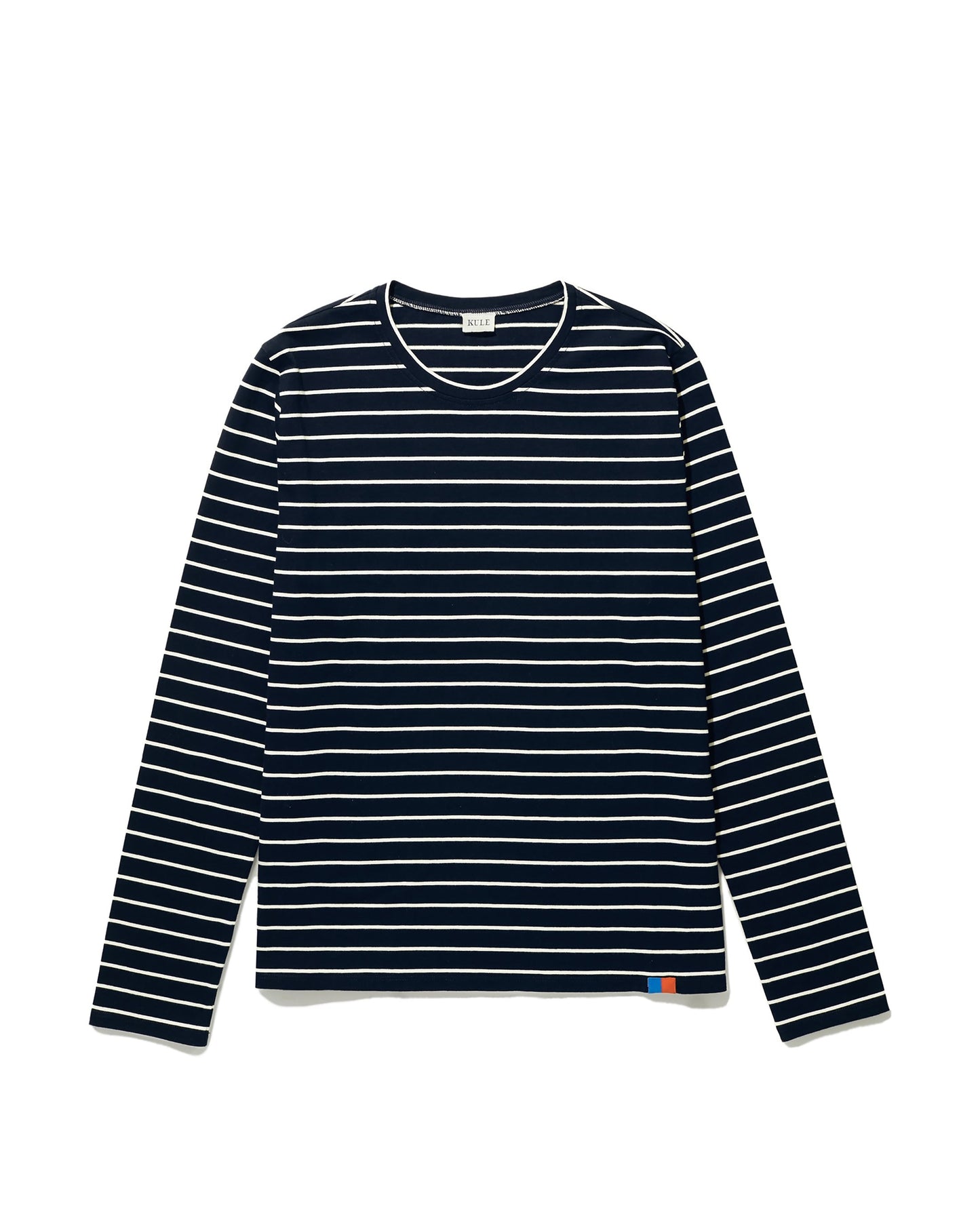 The Modern Long - Navy/Cream Pinstripe