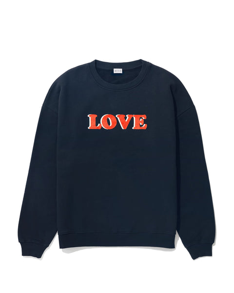 The Oversized LOVE Sweatshirt - Navy