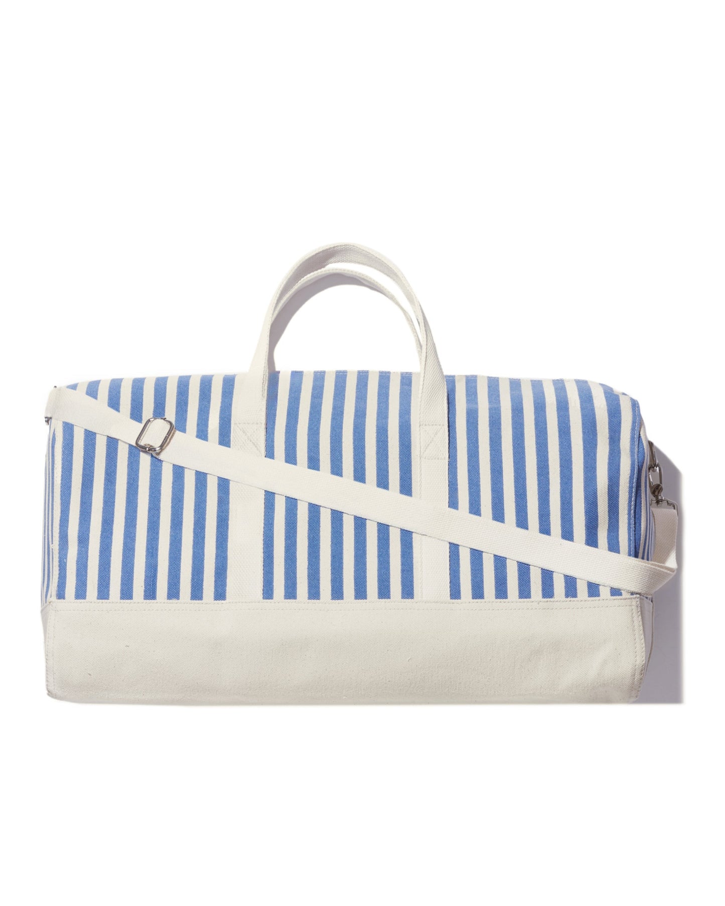 The All Over Striped Duffle Bag - Royal Blue/Canvas Mini Stripe