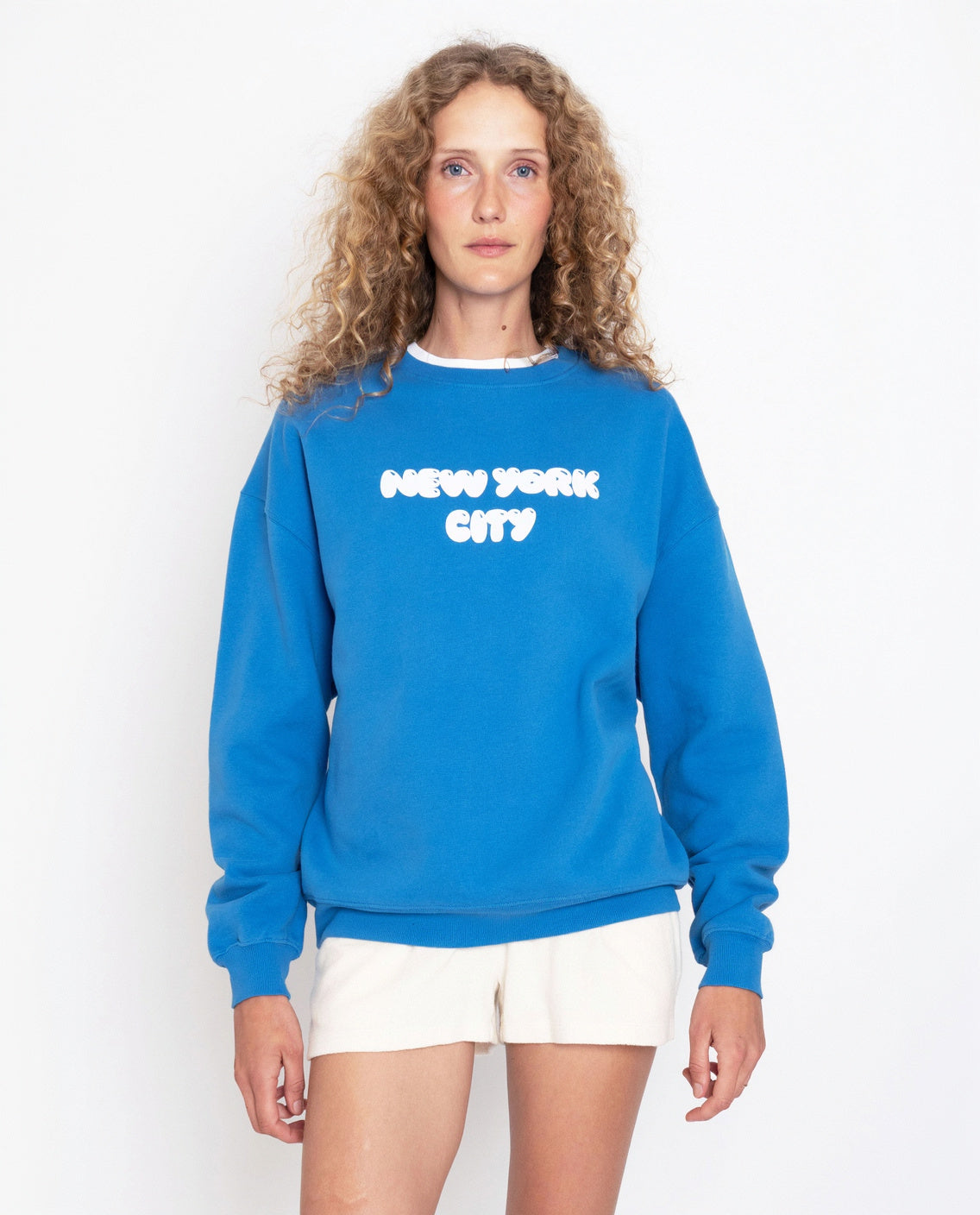 The Oversized New York City Sweatshirt - Royal Blue