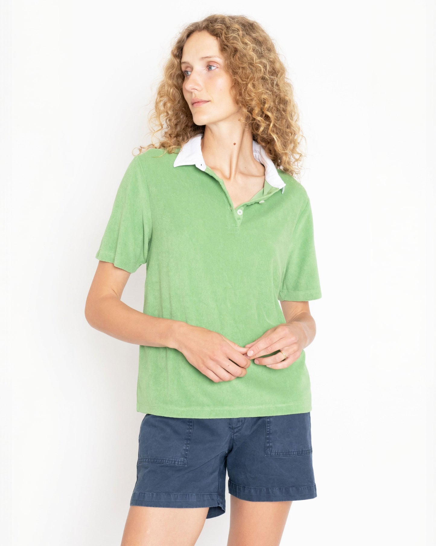 The Terry Polo - Avocado