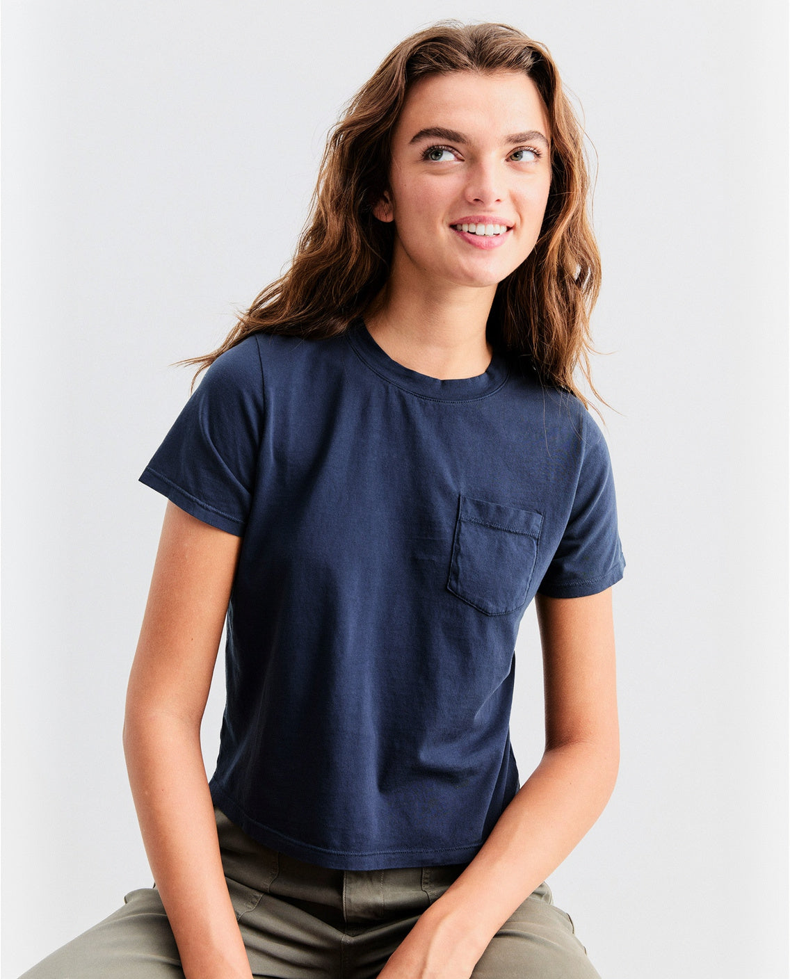The Wynn Baby Tee - Navy