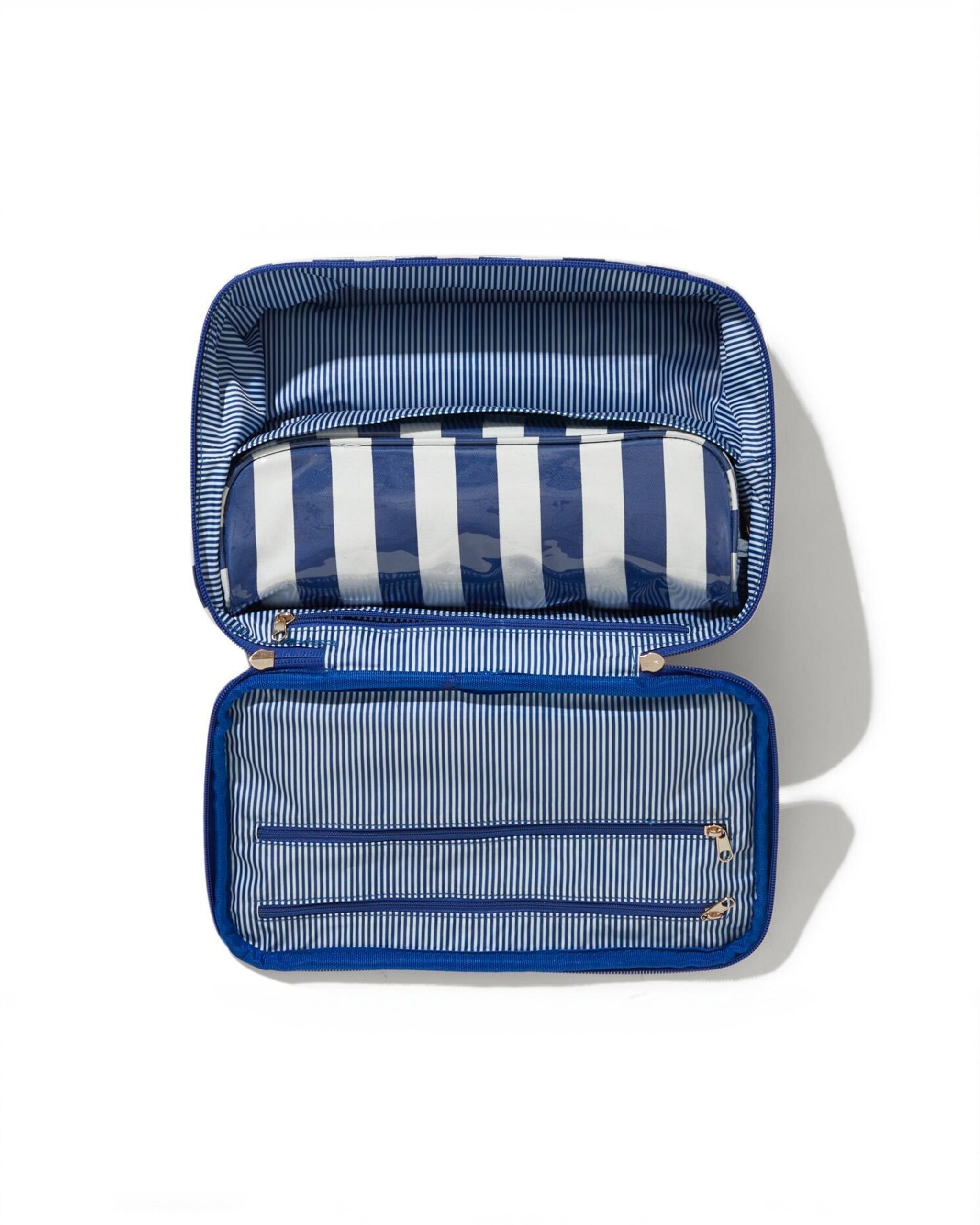 The Cosmetic Set - Royal Blue/Canvas