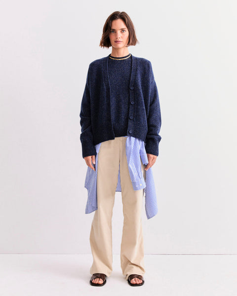 The Cashmere Raffa - Navy Marl