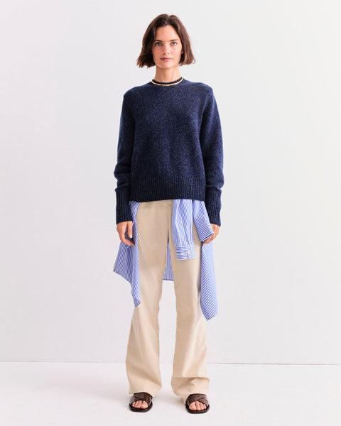 The Cashmere Tatum - Navy Marl