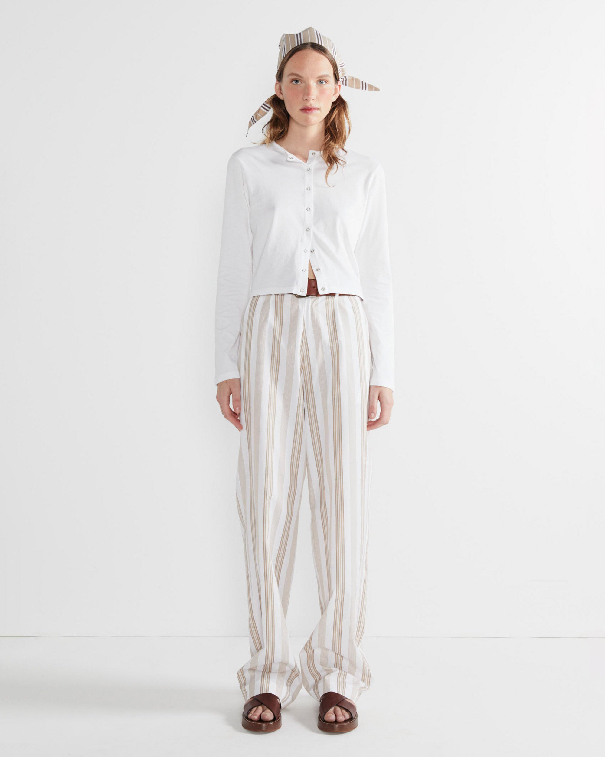 The Grable - White/Khaki/Brown