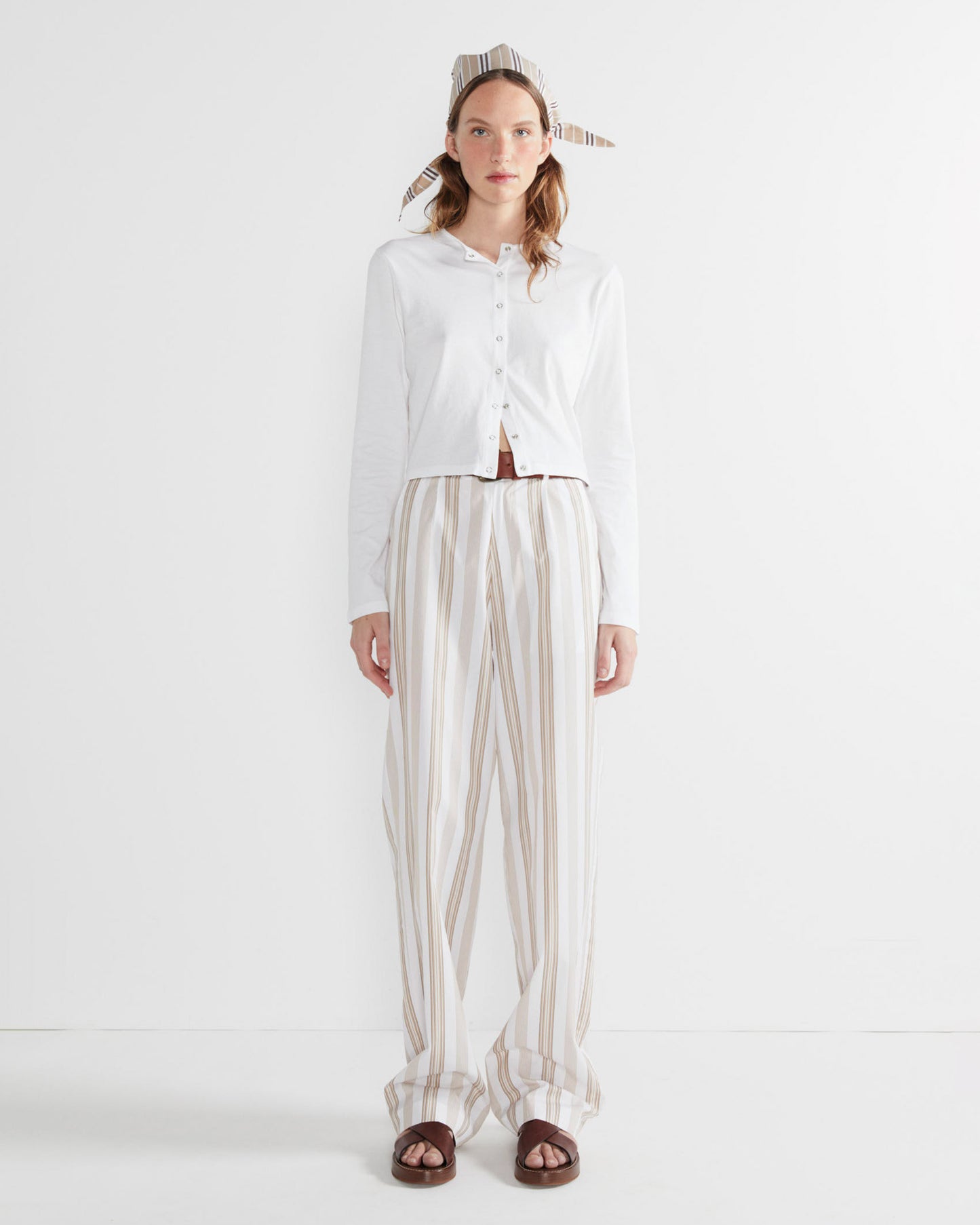 The Grable - White/Khaki/Brown