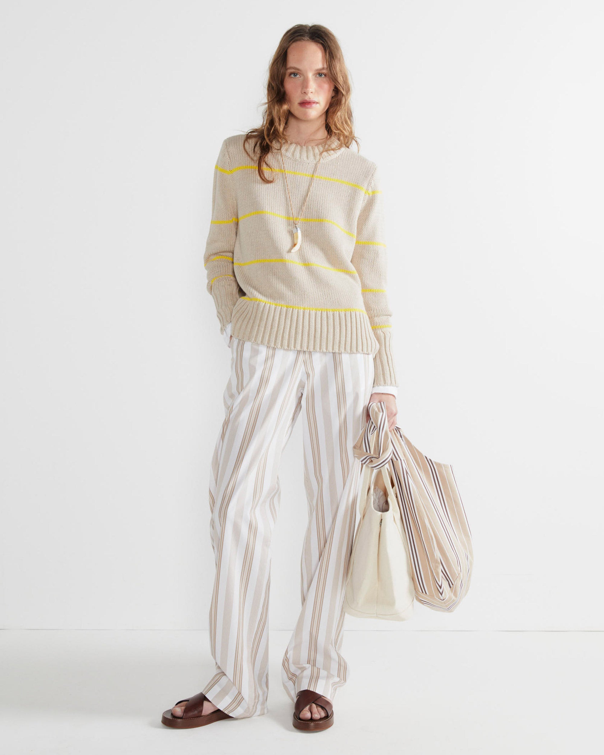 The Grable - White/Khaki/Brown