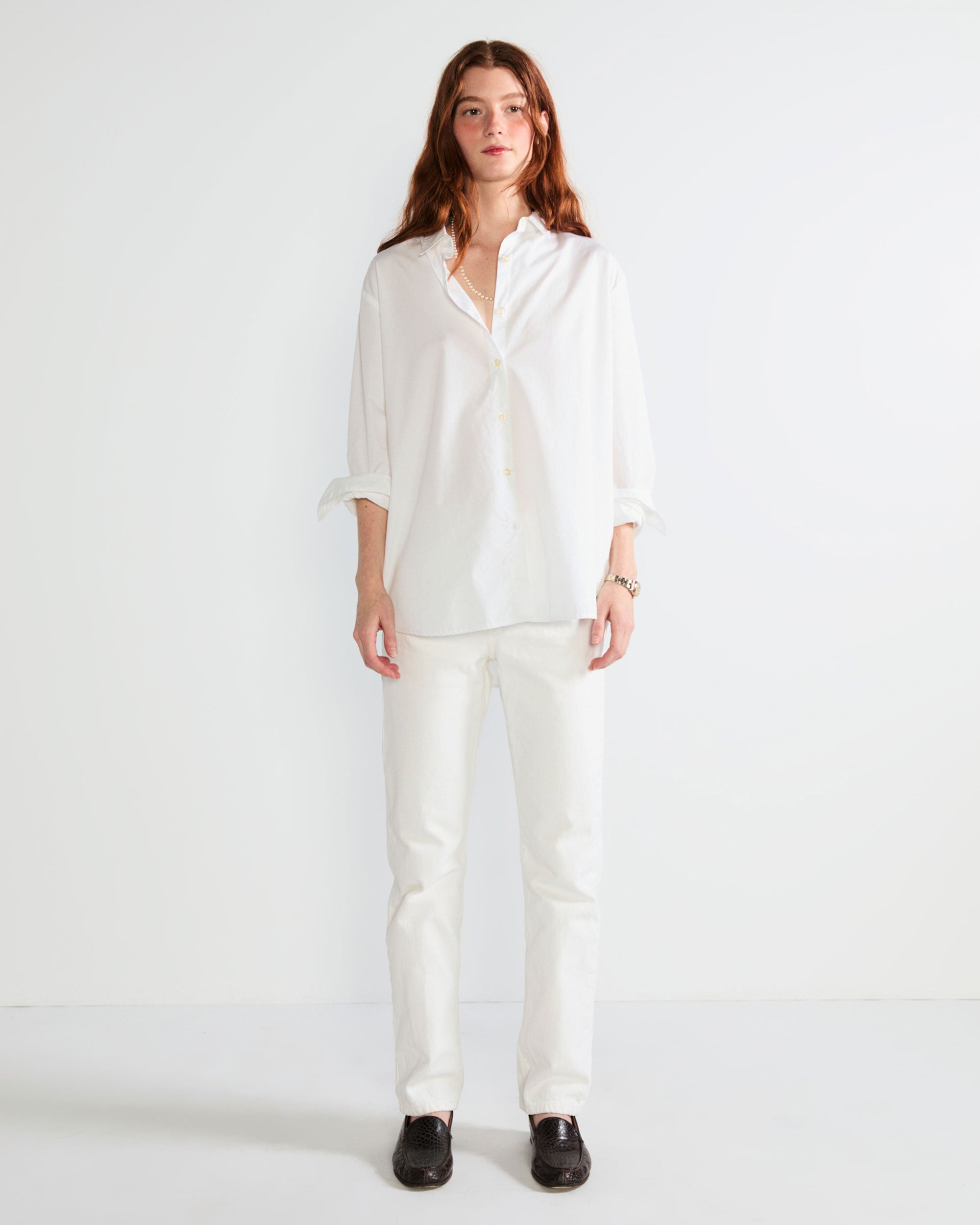 The Hutton Oversized Shirt - White