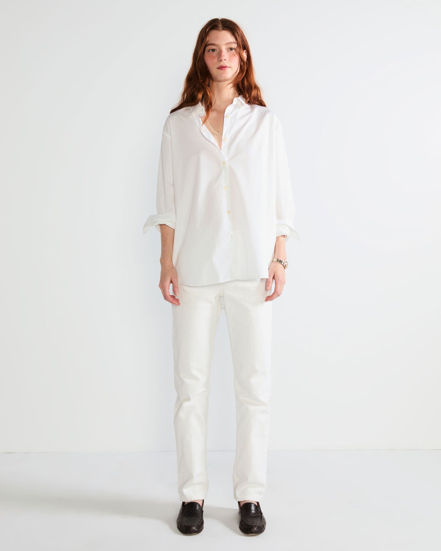 The Hutton Oversized Shirt - White