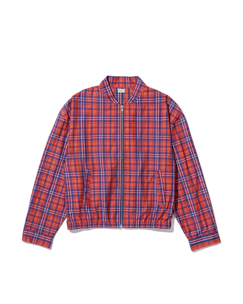 The Bennie - Poppy/Navy Plaid