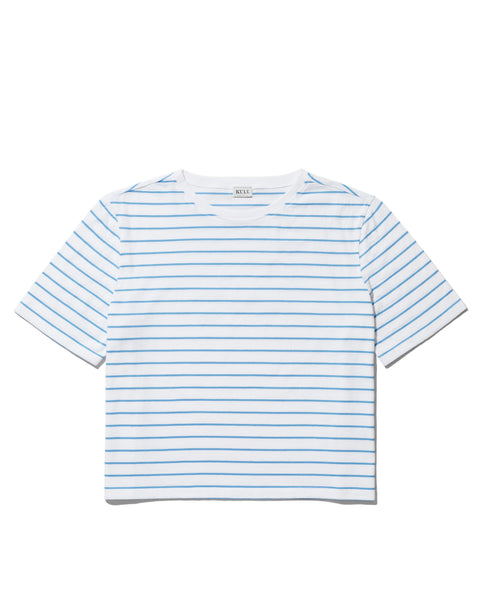 The Brentwood - White/Azzuro Pinstripe