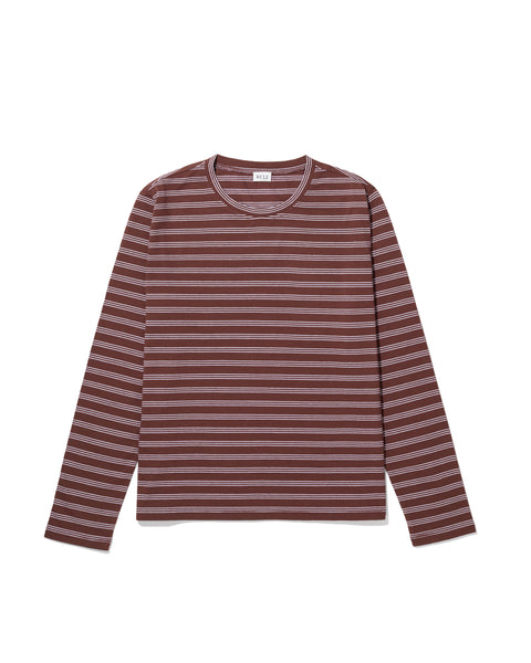 The Modern Long - Brown/White Mixed Stripe