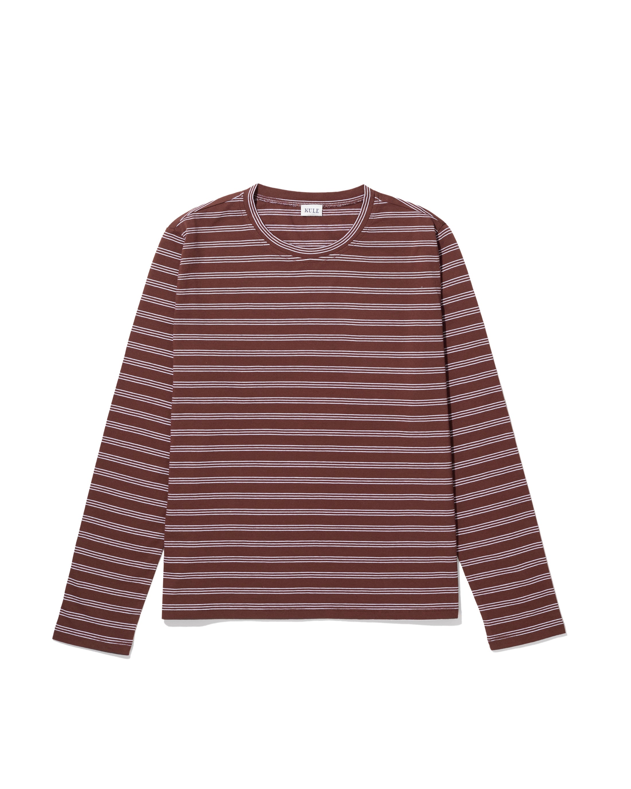 Striped Modern Long Brown White Stripe