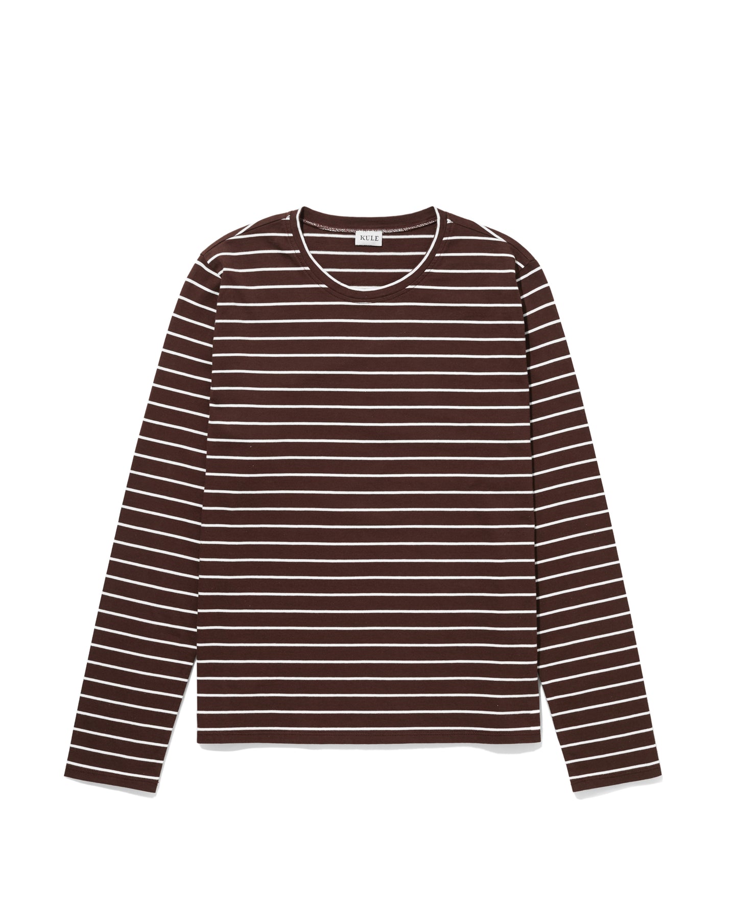 The Modern Long - Coffee/Cream Pinstripe