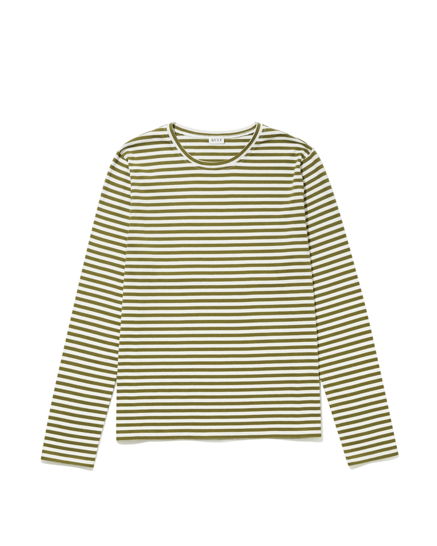 The Modern Long - Olive/Cream Ministripe