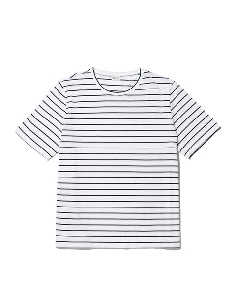 The Modern - White/Navy Pinstripe