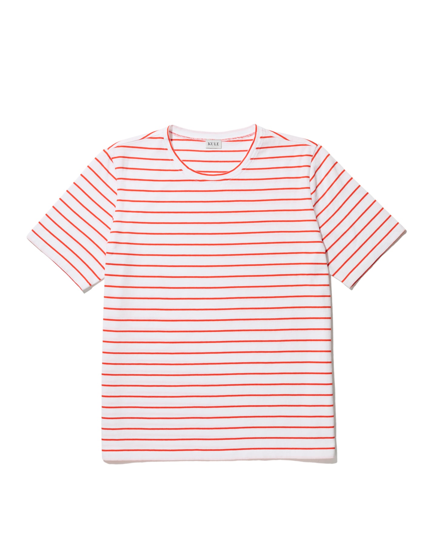 The Modern - White/Poppy Pinstripe