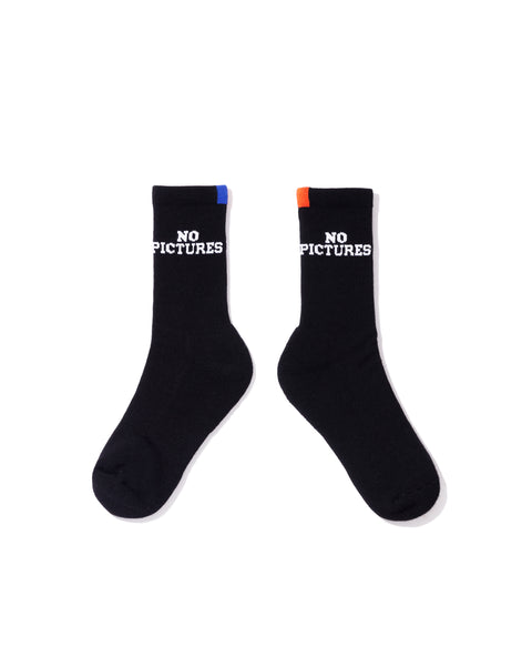 The Women's No Pictures Socks - Black