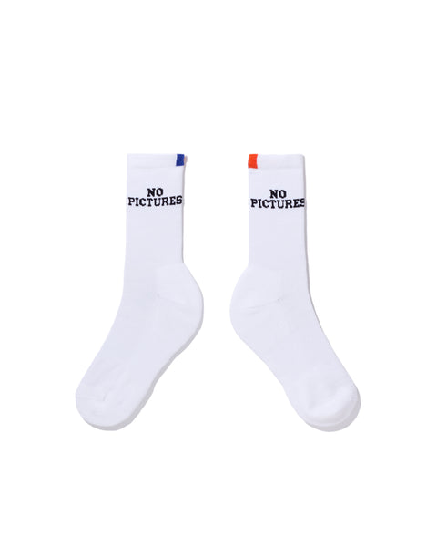 The Women's No Pictures Socks - White