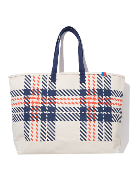 The Over the Shoulder Plaid Tote - Canvas Plaid